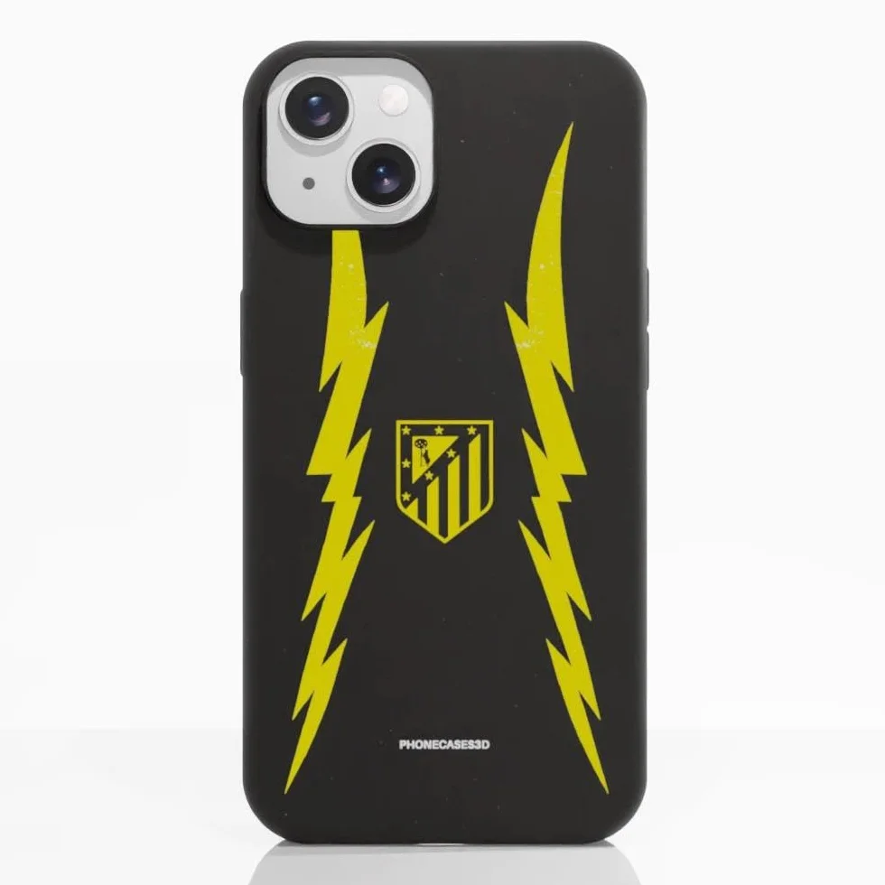 Funda Móvil Apple iPhone 13 Atlético de Madrid 2ª equipación Negro
