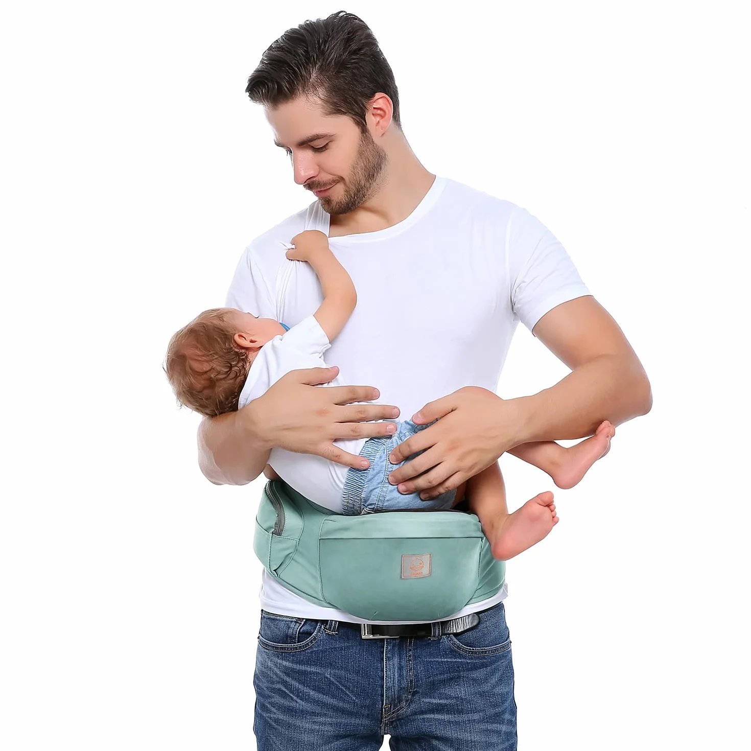 Taburete de Cintura para Bebé 0-36 Meses GAGAKU Azul Claro