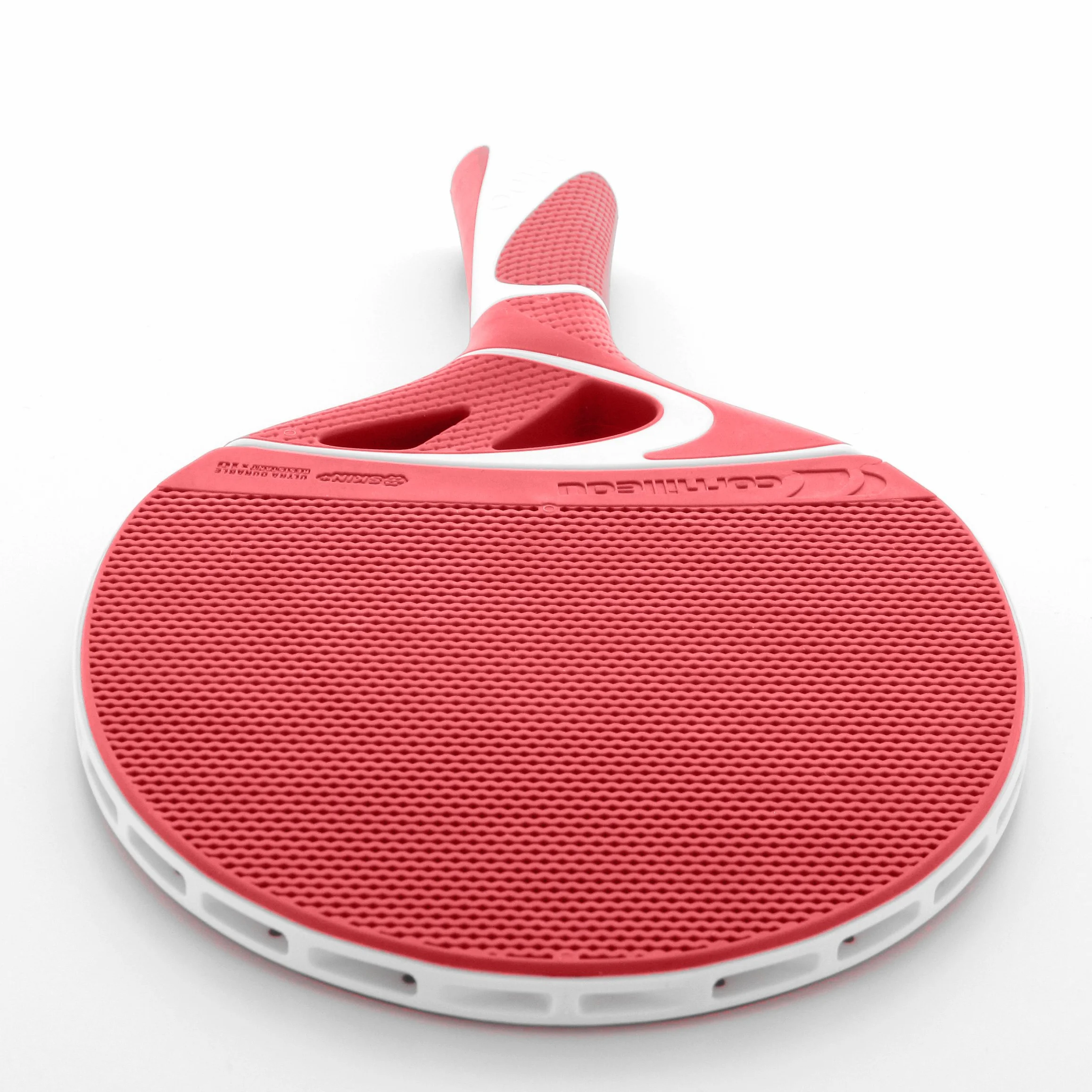Cornilleau Tacteo Duo Set de 2 Raquetas y 3 Pelotas, Unisex Adulto, Verde/Rojo