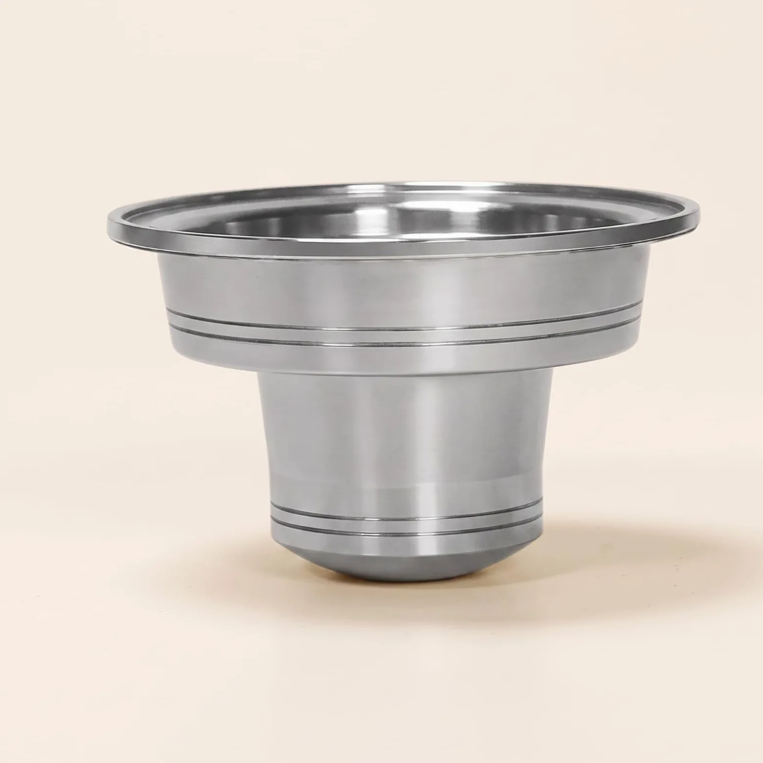 Adaptador de Cápsulas de Café para Cafetera Adaptador para Máquina de Bebidas Inserto de Cafetera Rígido Accesorio de Espresso Reemplazable Acero