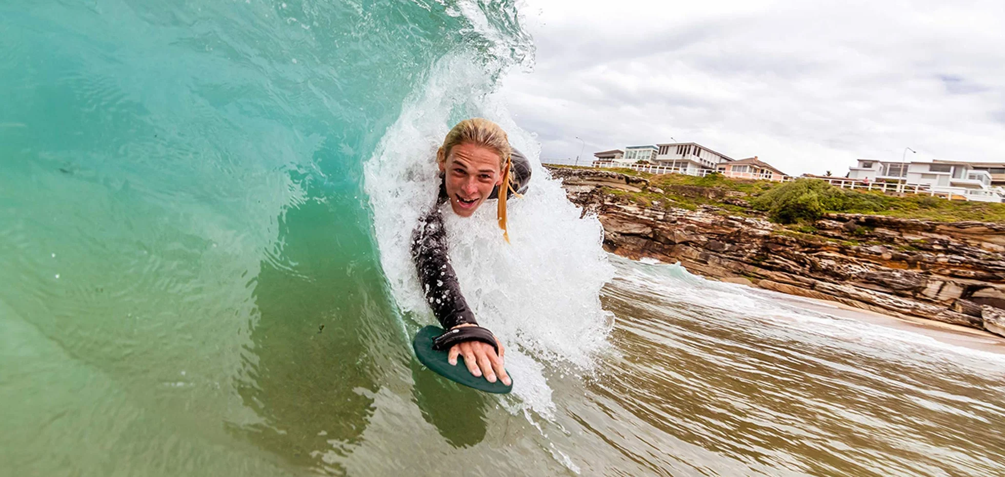 WAW Badfish - Avión de mano para bodysurfing, tabla de mano, avión de surf corporal, surfista de mano, paletas de mano, plásticos reciclados del océano