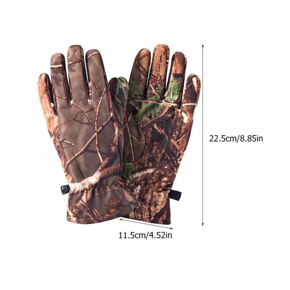 BESPORTBLE Guantes de Caza Impermeables Camuflaje Dedo Completo Invierno
