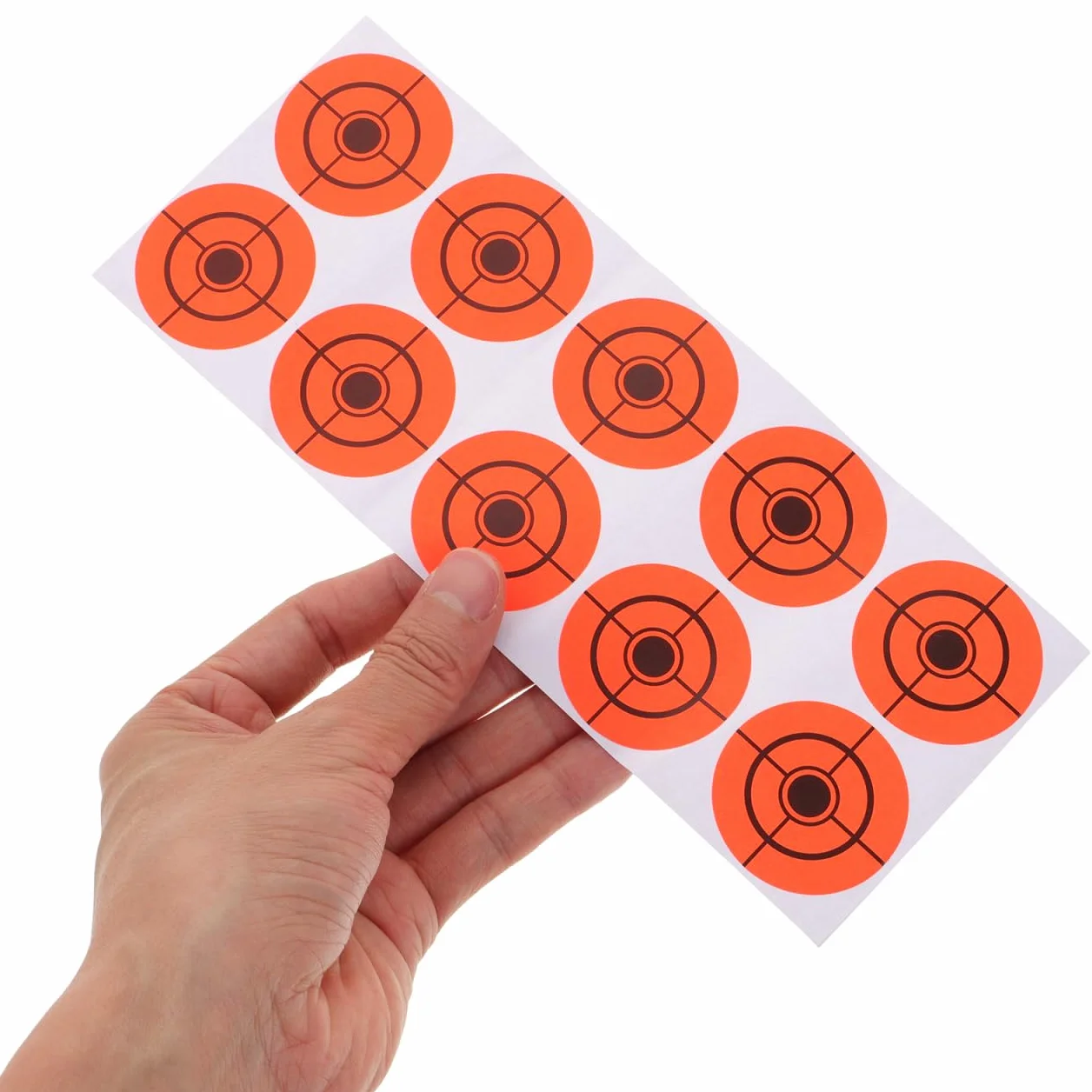 BESPORTBLE 250 Piezas Pegatinas de Objetivos de Tiro, 4 cm Papel Adhesivo Redondo Fluorescente