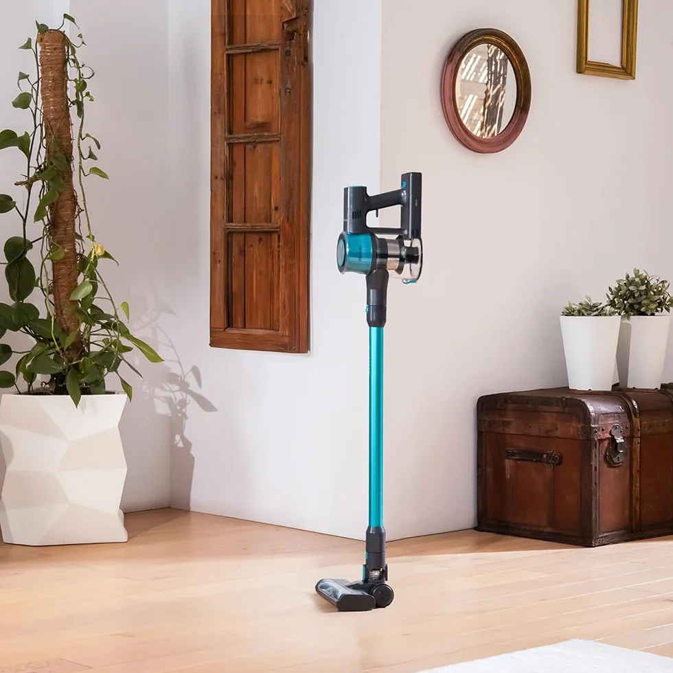 Cecotec Aspiradora Escoba sin Cable Conga Rockstar P50 X-Treme. 80AW, 20000Pa, Motor BDLC con 265W, Autonomía 50mins en Modo Eco, Cepillo Mixto con HairOut, Antienredos, Depósito XXL