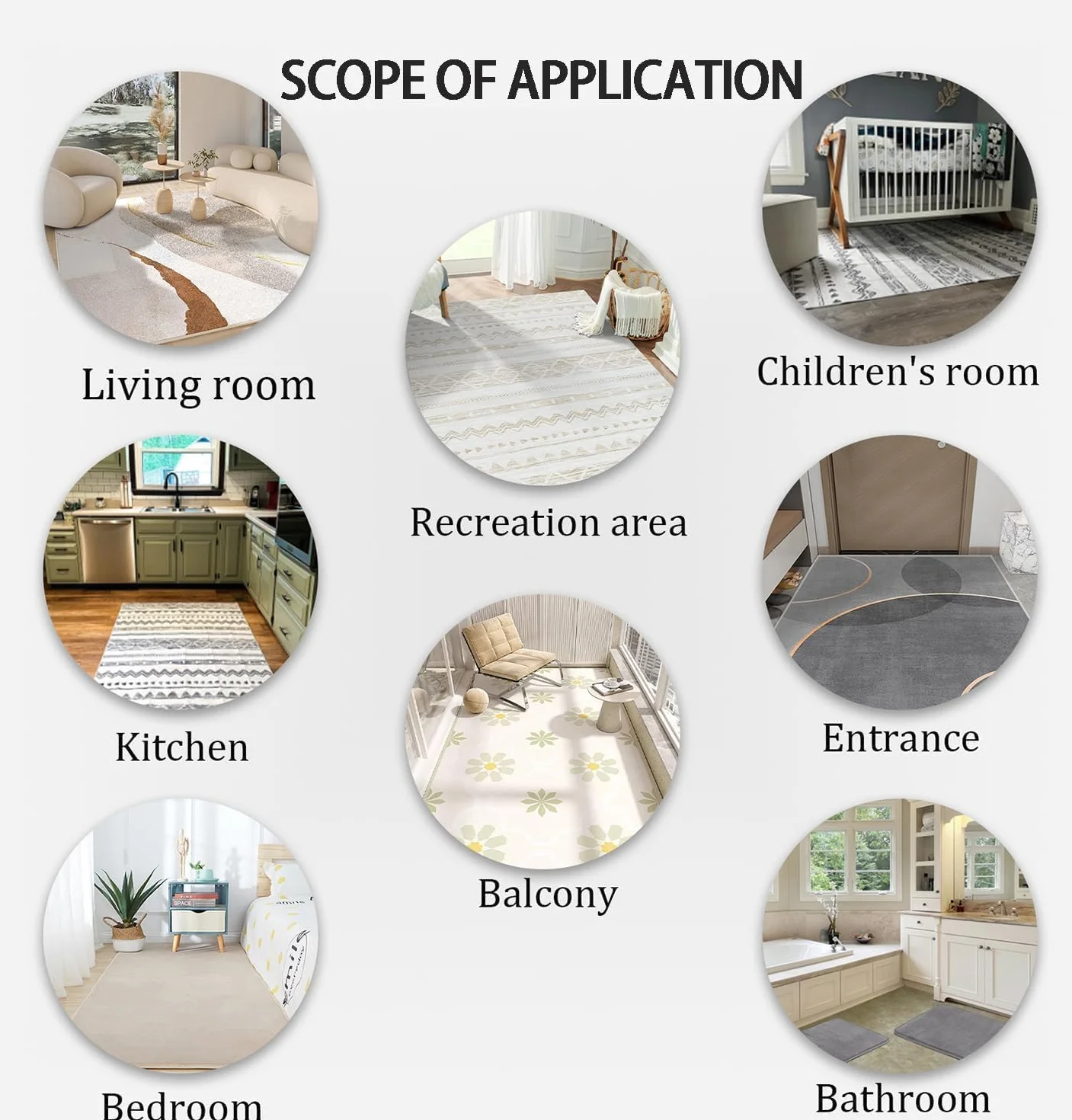Alfombra De Dormitorio para Adolescentes Alfombras De Juegos para NiñOs para Sala De Juegos Sala De Estar BañO Cocina DecoracióN Carpet Area Rug Antideslizantes Felpudo (Flower,80x160 cm)
