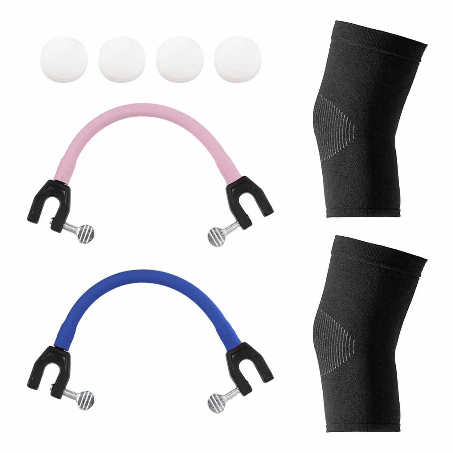 Conectores de Snowboard 2 Piezas y Rodilleras Elásticas Calientes 1 Par Accesorios de Snowboard