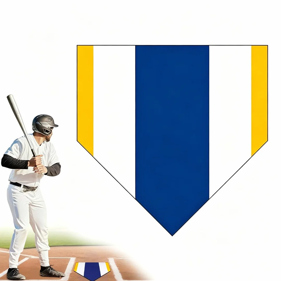 Alfombrilla Home Plate Entrenamiento Béisbol Antideslizante Portátil Softball Jardín