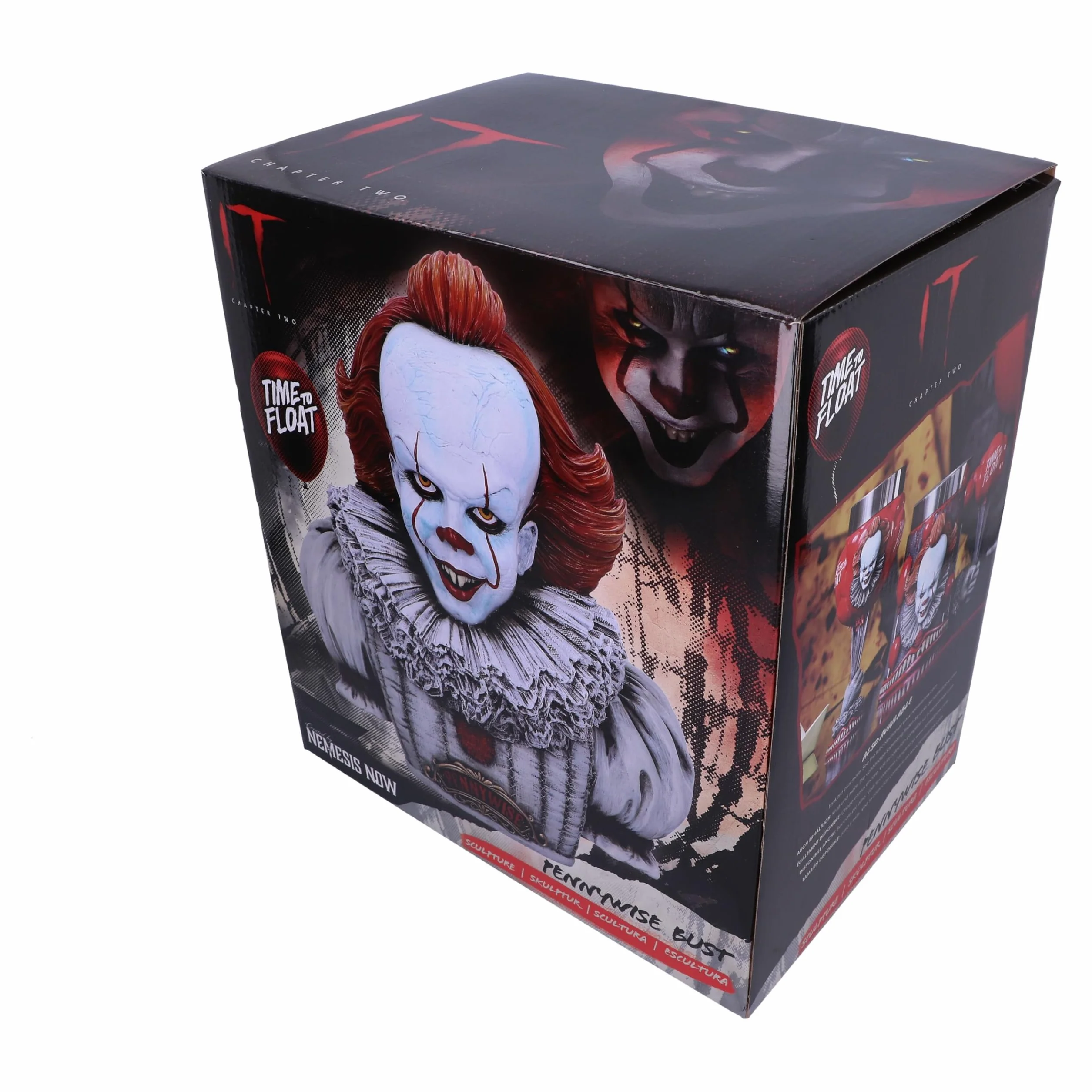 Nemesis Now Pennywise-Busto Oficial de IT Capítulo 2, Blanco, 30 cm