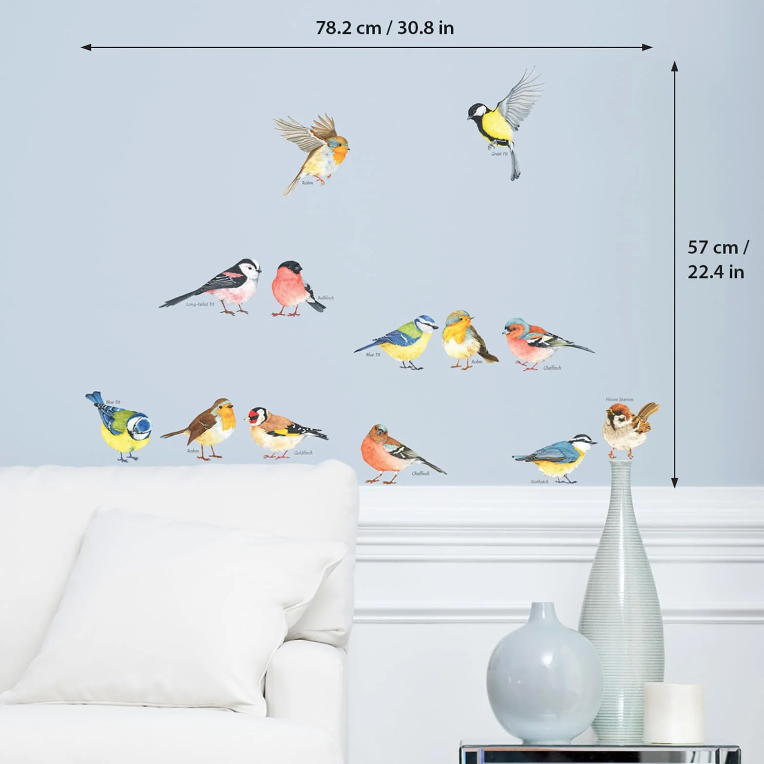 DECOWALL DS-8038 Vinilo Pegatinas Decorativas Pared Dormitorio Infantiles