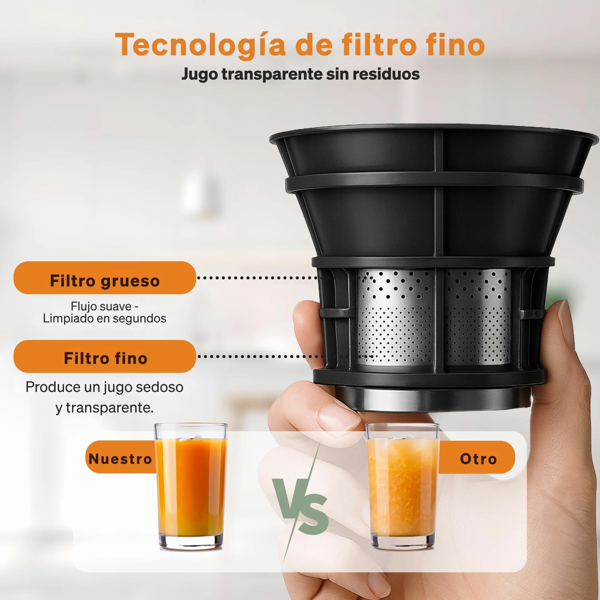 Extractor de Zumos 250 W, Slow Juicer de Prensado en Frío con Tolva XXL de 130 mm para Frutas y Verduras Enteras | Sin BPA | Función Inversa | Incluye 2 Vasos, Cepillo y Recetas de Zumo