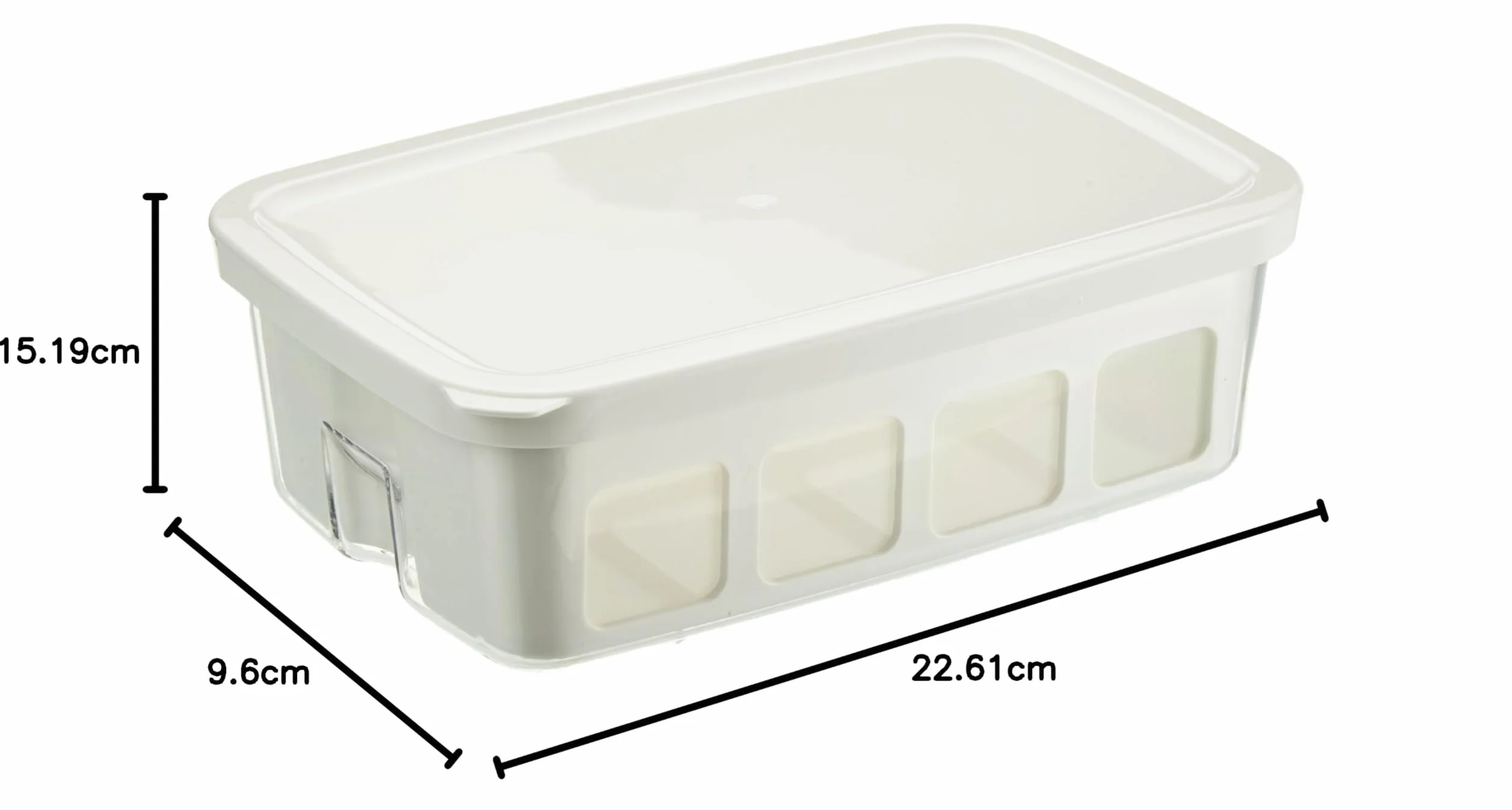 Seb Delices - Recipientes para comida, 1 l, color blanco