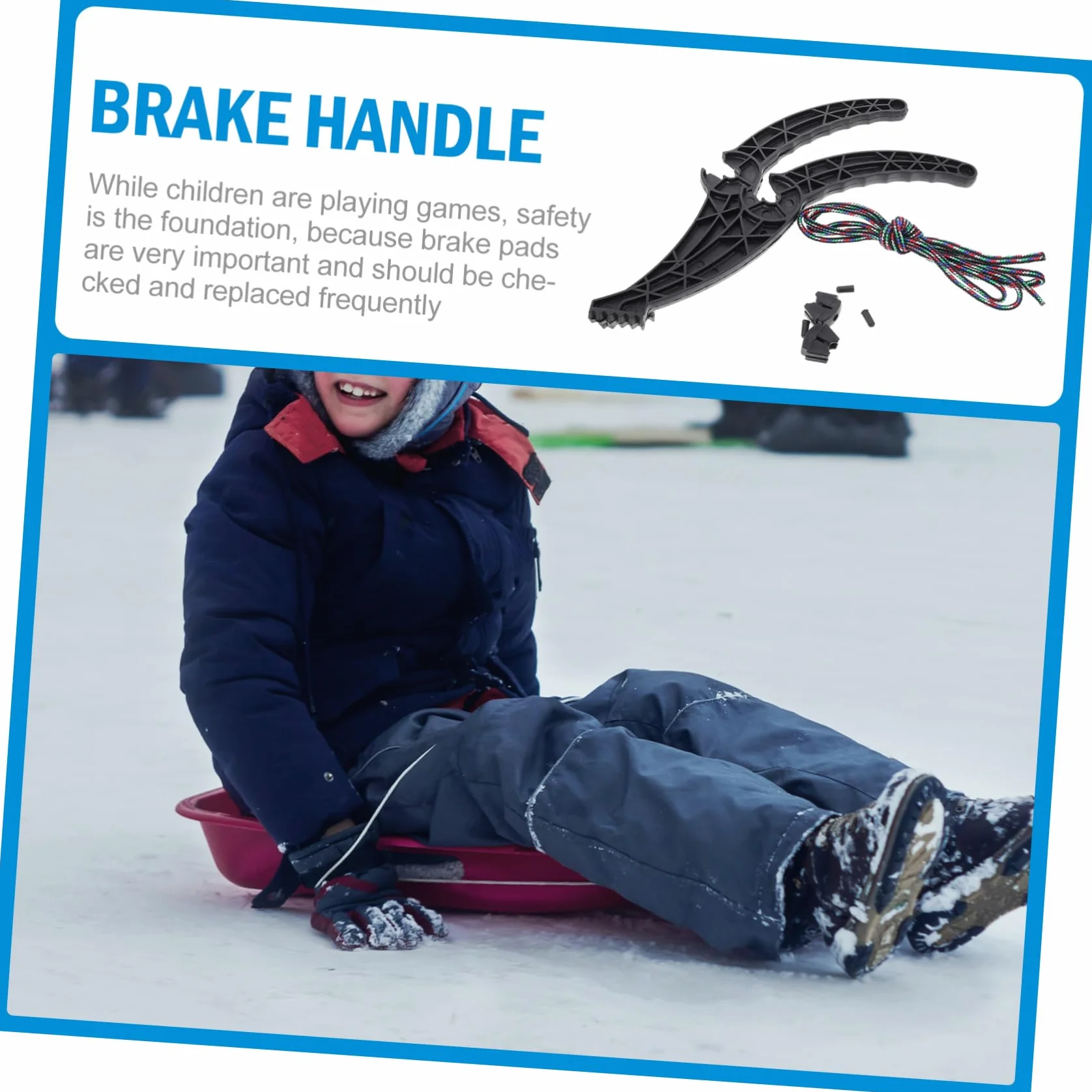 UPKOCH Palanca De Freno Antideslizante para Trineo y Snowboard 13.8 Pulgadas