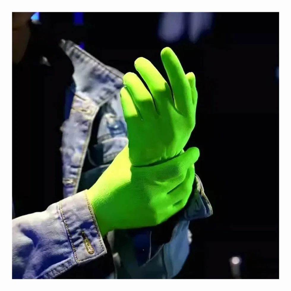 Guantes Fluorescentes Autoluminosos para Conciertos, Fiesta (1 Par)