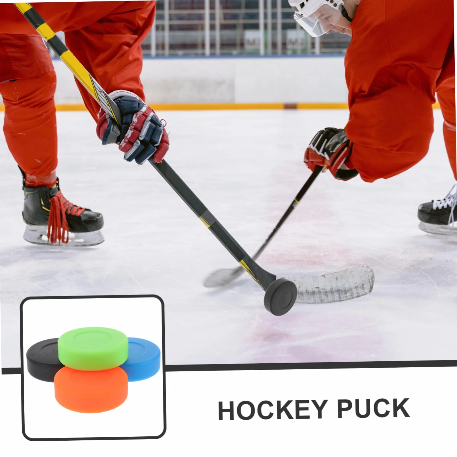 Kisangel 4 Piezas Discos de Hockey sobre Hielo Accesorios Pelota de Yoga Práctica Niño