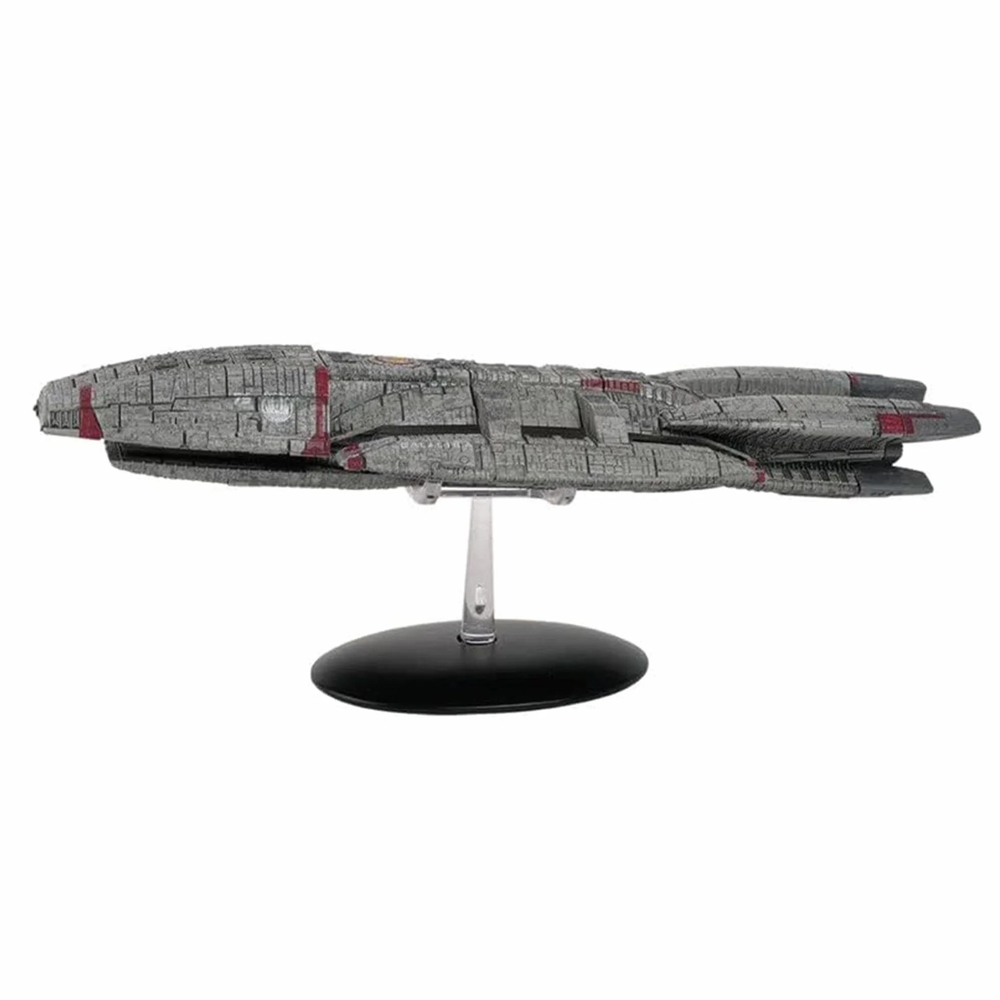 Hero Collector Galactica (Blood & Cromo) | Barco Battlestar Galactica | Réplica de modelo de metal y plástico ABS rojo