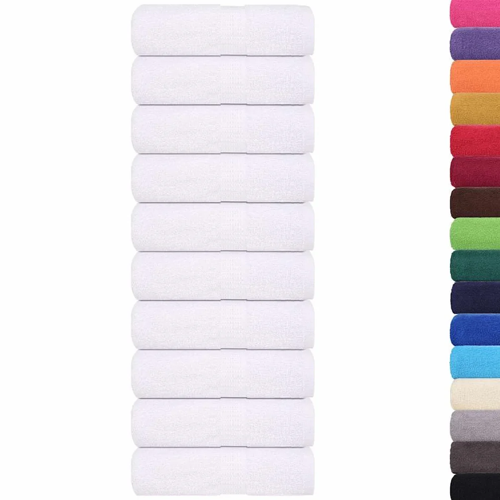 Toallas de Invitados FROGN 50 uds Blanco 30x50 cm 360 g/m² Blanco,136648
