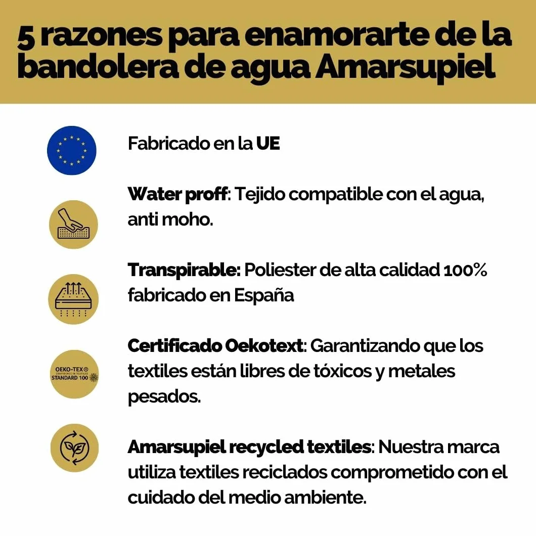 Fular Portabebe Acuático Ergonómico OEKOTEX Transpirable hasta 20kg