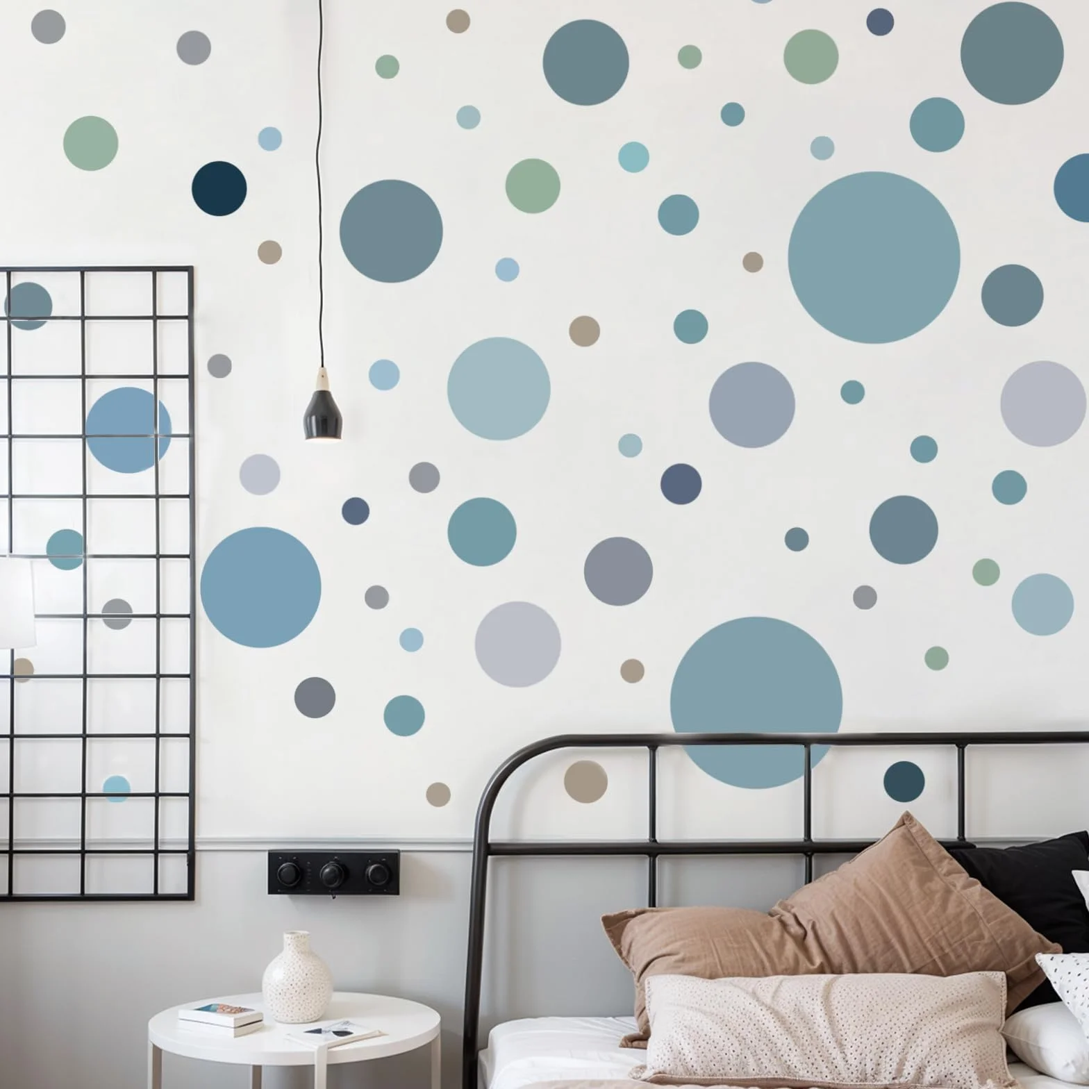 Pegatinas de Pared Puntos PVC Círculo 65 Piezas Decoración Infantil Dormitorio