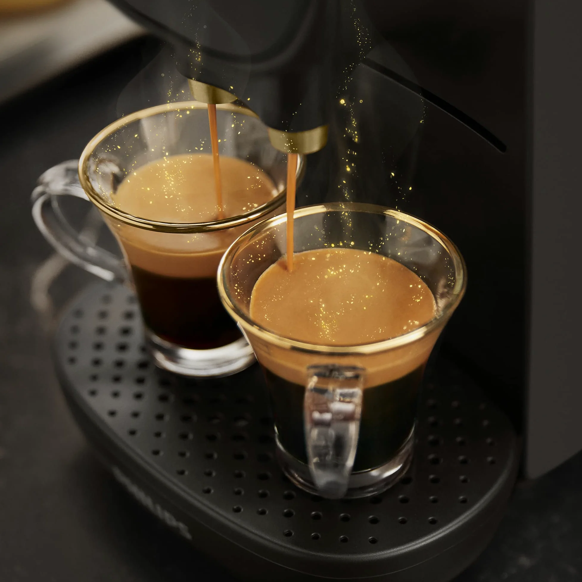 PHILIPS l'Or Barista Sublime Cafetera de Cápsulas, Gris Cachemir, Reconocimiento de Cápsula Doble, 1 o 2 Tazas, Bandeja de Goteo Ajustable, LM9012/20