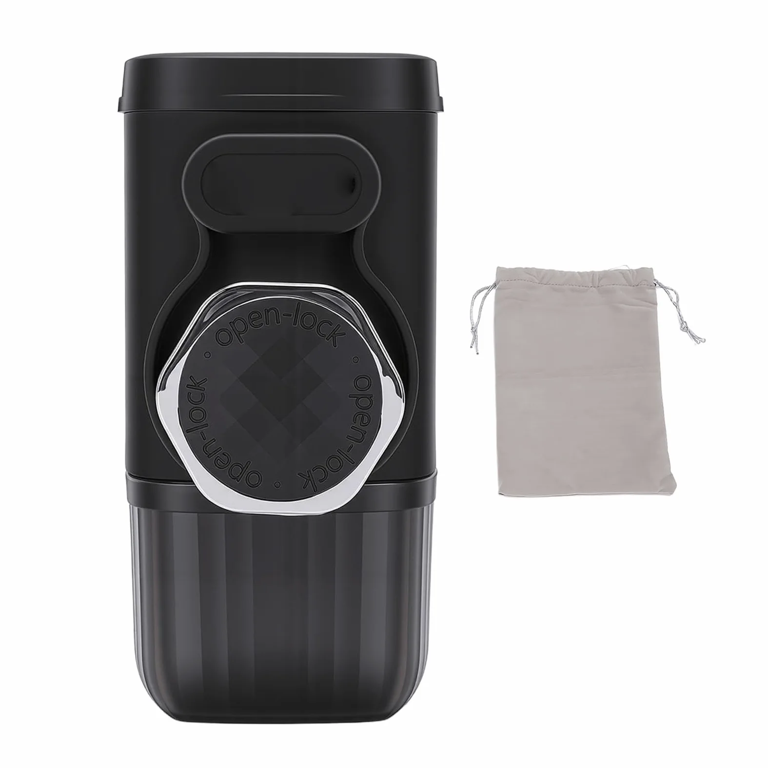 Cafetera Portátil, Prensa Manual Compacta de Alta Eficiencia para el Hogar, Viajes Al Aire, Acero Inoxidable 304