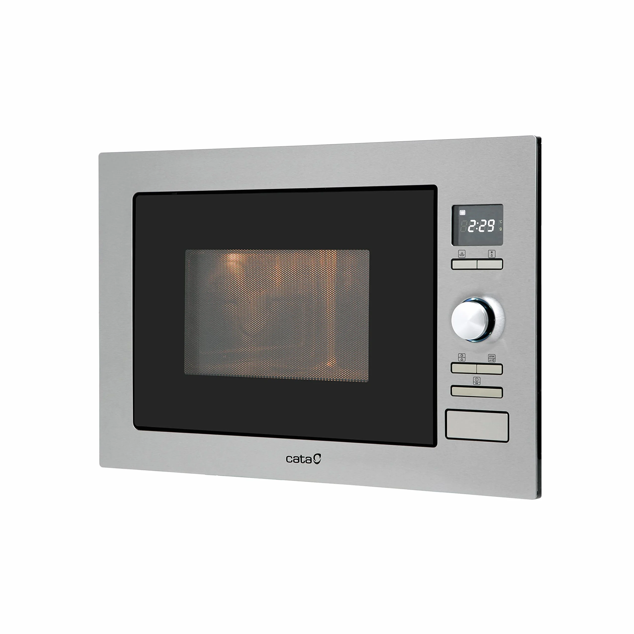 Cata MC 25 D - Horno microondas con grill, 900 W, color plateado, gris