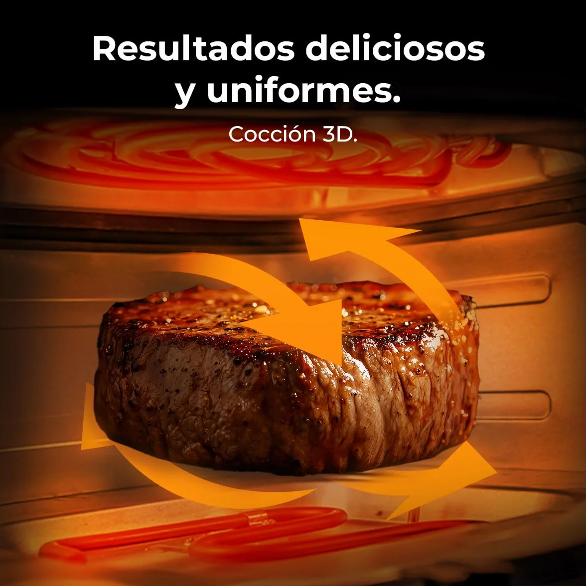 Cecotec Freidora de Aire sin Aceite 6,5L con Doble Resistencia Cecofry&Grill Duoheat 6500 Plus. 2200W, Air Fryer, Grill y Plancha, Pizzas, Ventana Visualización, 12 Menús, Temperatura 40-200°C