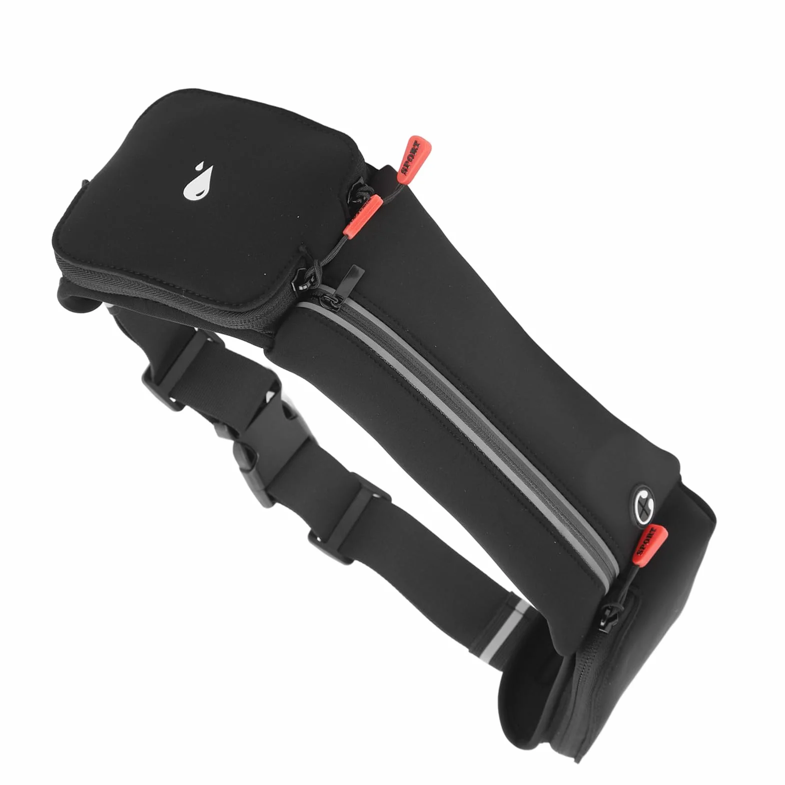 Cinturón de hidratación para Correr, Ligero y Transpirable con Soporte Ajustable para Botella, Manos Libres para Fitness, Running y Senderismo