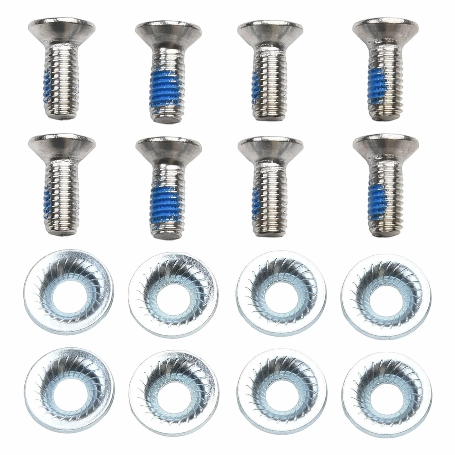 Juego de tornillos de fijación de snowboard con espaciador de 20 mm OD para encuadernaciones (8 piezas)