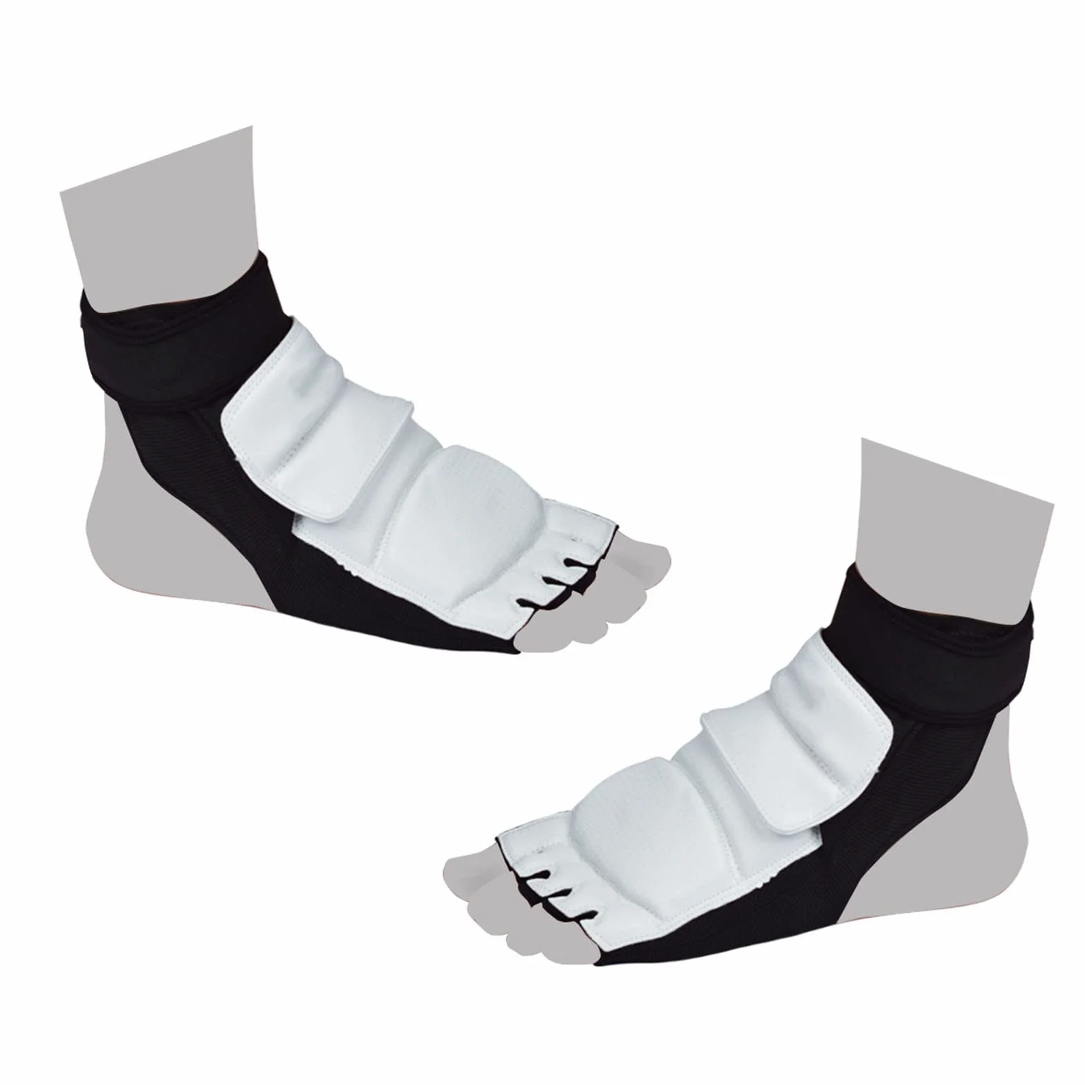 Taekwondo Foot Protector Gear Antideslizante 1 Par Transpirable para Entrenamiento L 36-37