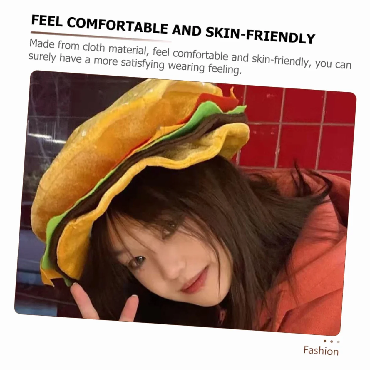 4piezas Sombrero De Hamburguesa Divertido Cosplay y Halloween Gorro De Diseño Adorable y Original Para Adultos