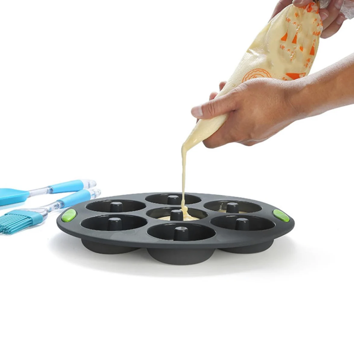 Molde de Silicona para Pastel 5 Piezas, Reutilizable y Térmico | Juego para Cocina y Repostería, Apto para Tartas y Bizcochos, Diseño Práctico para Horneado Diario