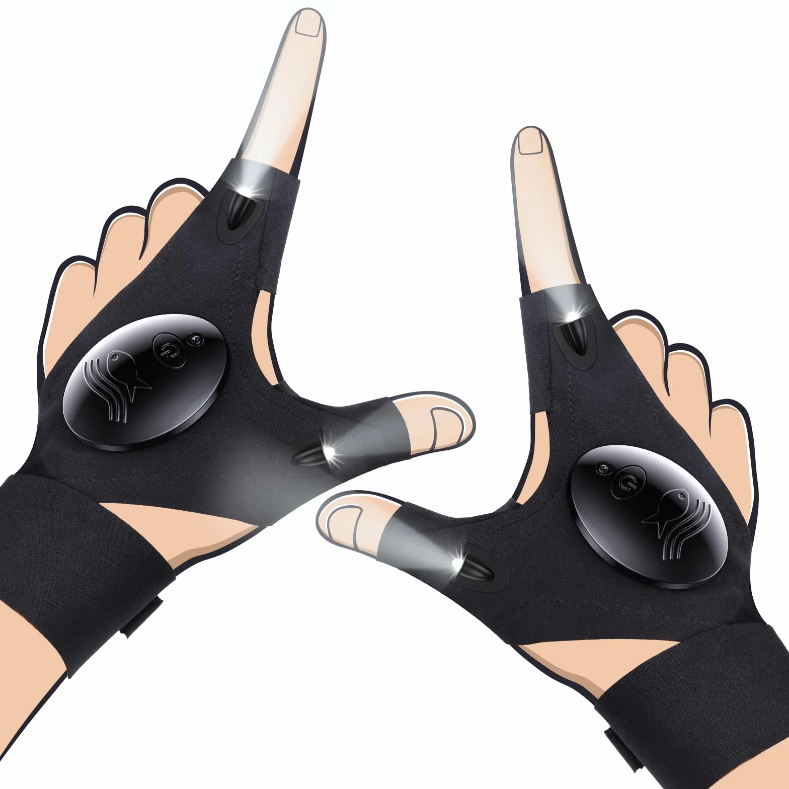 Preciva Guantes LED Linterna Pesca Trabajo Regalos Originales para Hombres