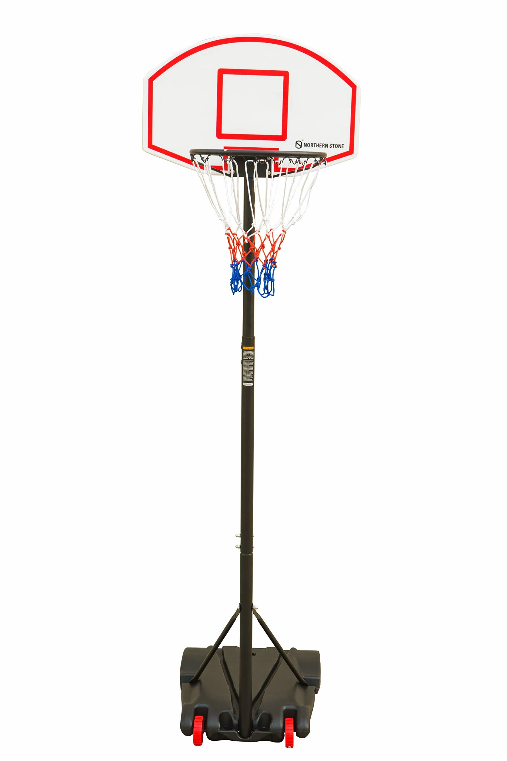 Aro de Baloncesto Altura Ajustable NORTHERN STONE para niños, Soporte Portátil Independiente