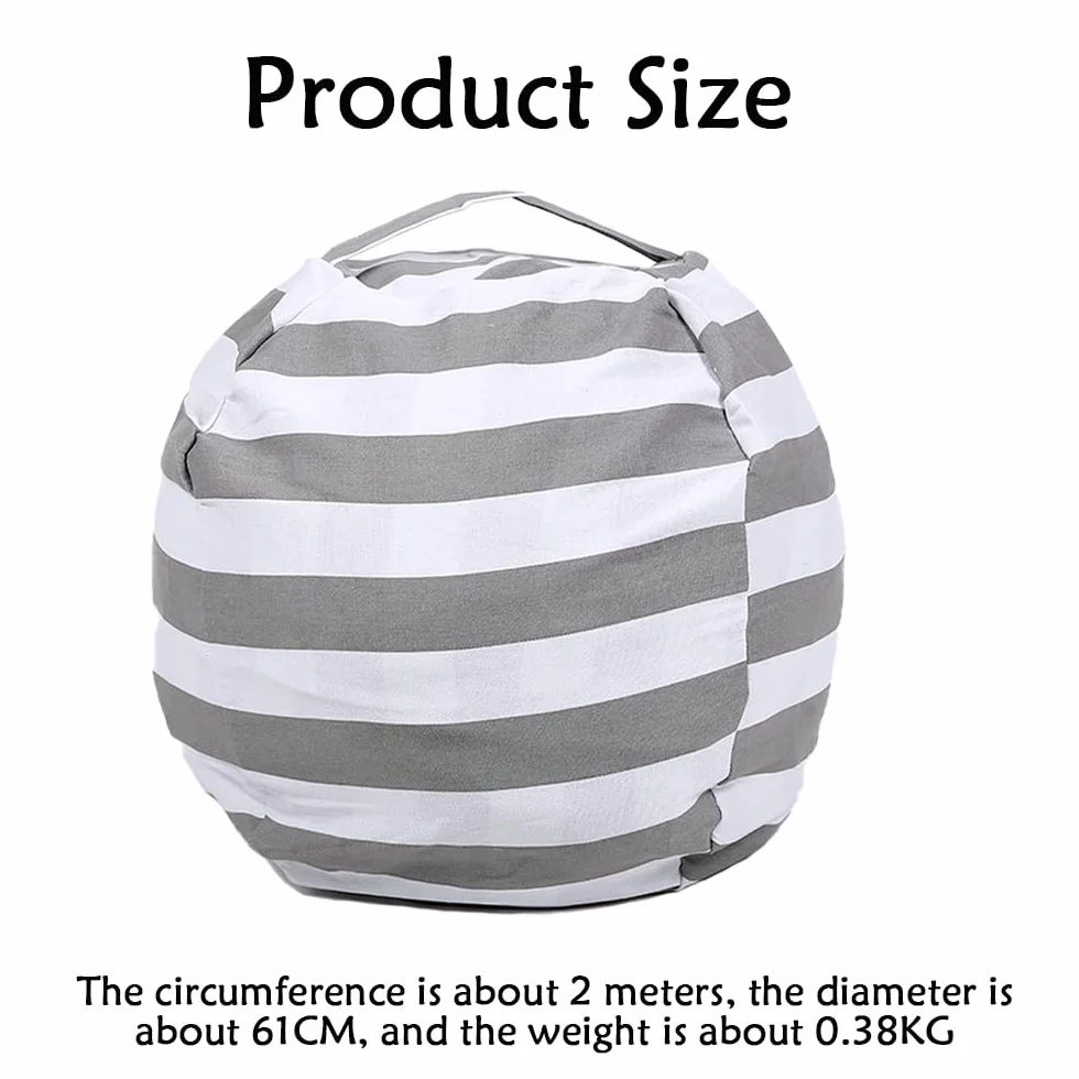 Puf de Peluche, 38" Bolsa de Almacenamiento de Juguetes, Bolsa Almacenamiento, Almacenamiento de Juguetes, Juguetes Felpa, Bolsa Frijoles Lona, para Ropa, Juguetes