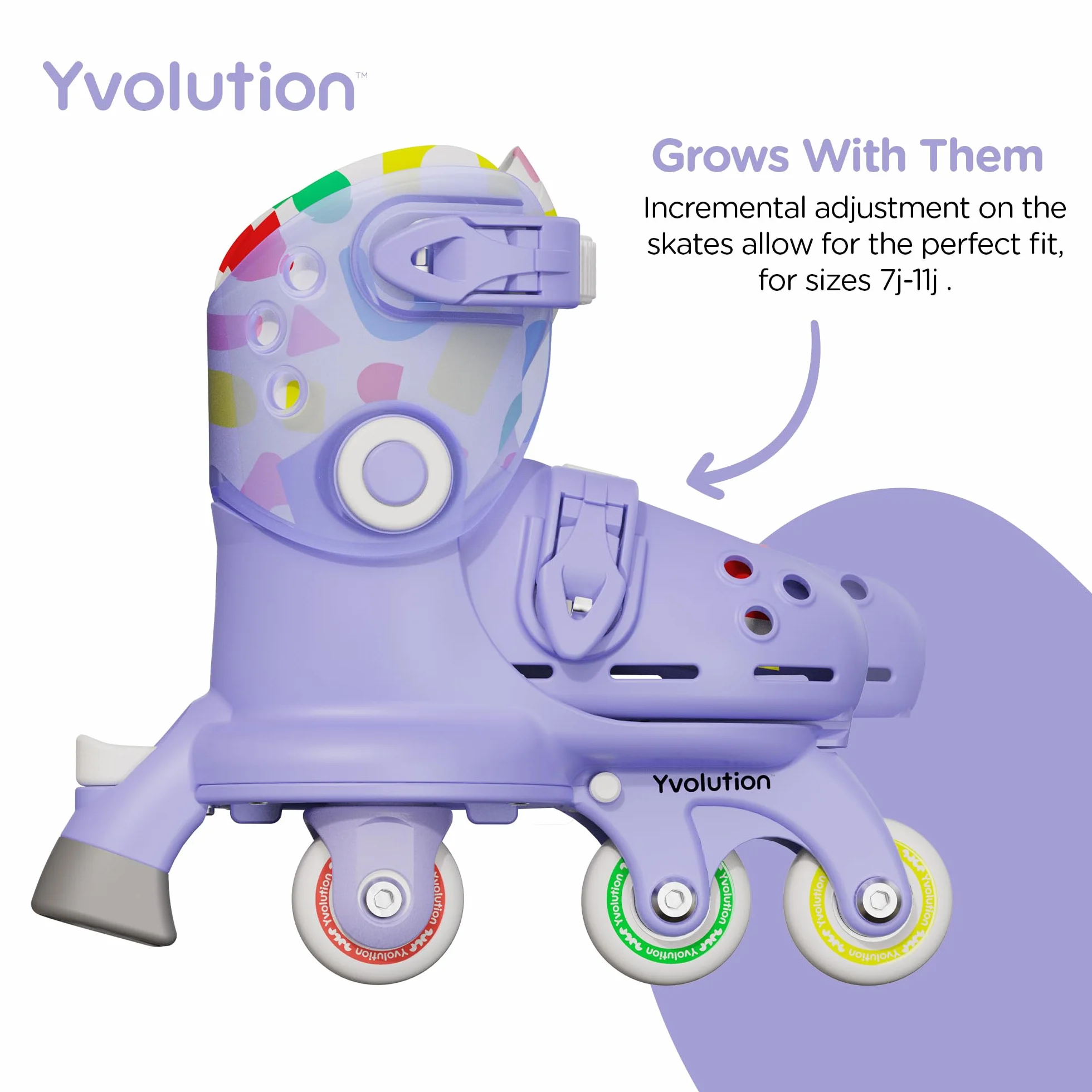 Yvolution Patines de aprendizaje para niños para principiantes, patines ajustables 2 en 1, se convierten de tres ruedas a patines en línea, no necesita herramientas para niñas y niños de más de 2