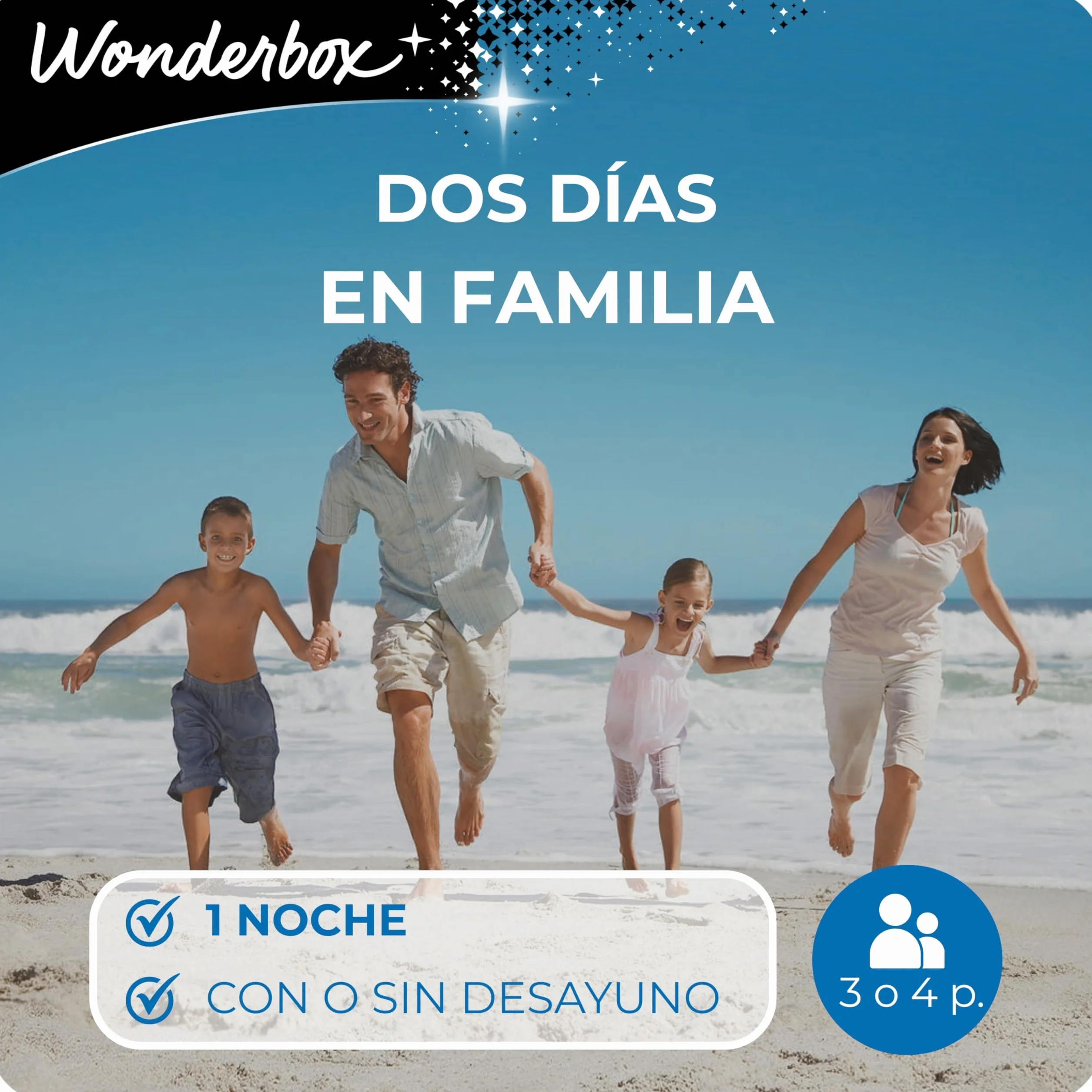 WONDERBOX Caja Regalo - DOS DÍAS EN FAMILIA - 820 estancias inolvidables para cuatro personas