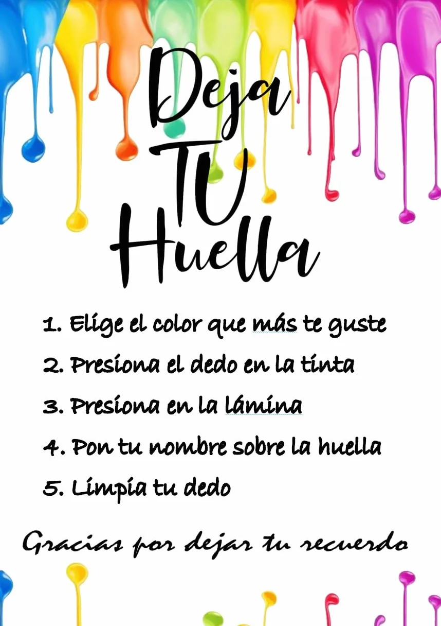 Cuadro árbol de Huellas. Personalizado Bodas, Comuniones, bautizos. Tintas e Instrucciones Incluidas.Modelo pajaritos. Hecho en España (Marco Negro, 40 x 50cm)