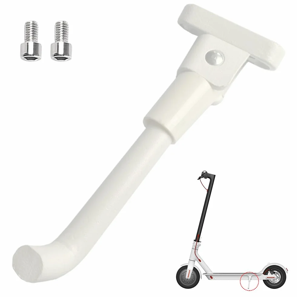 Butyeak Pata de Cabra para Xiaomi M365 Scooter, Soporte de Estacionamiento Blanco