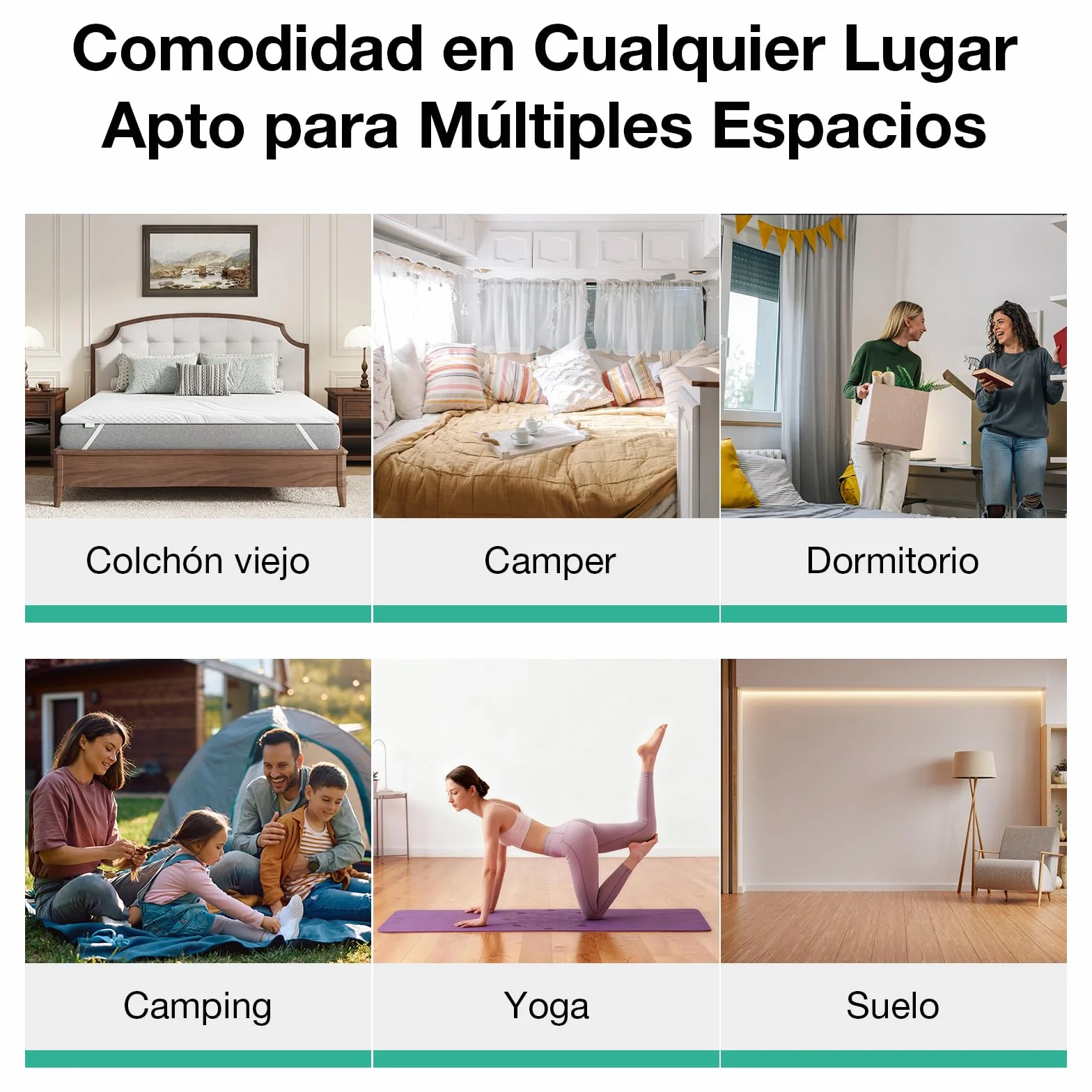 Novilla Topper Colchón Viscoelástico en Gel 135x190cm, 7,5cm de Grosor, Funda Suave y Transpirable con Cremallera, Desenfundable y Lavable, Base Antideslizante, Envasado al Vacío