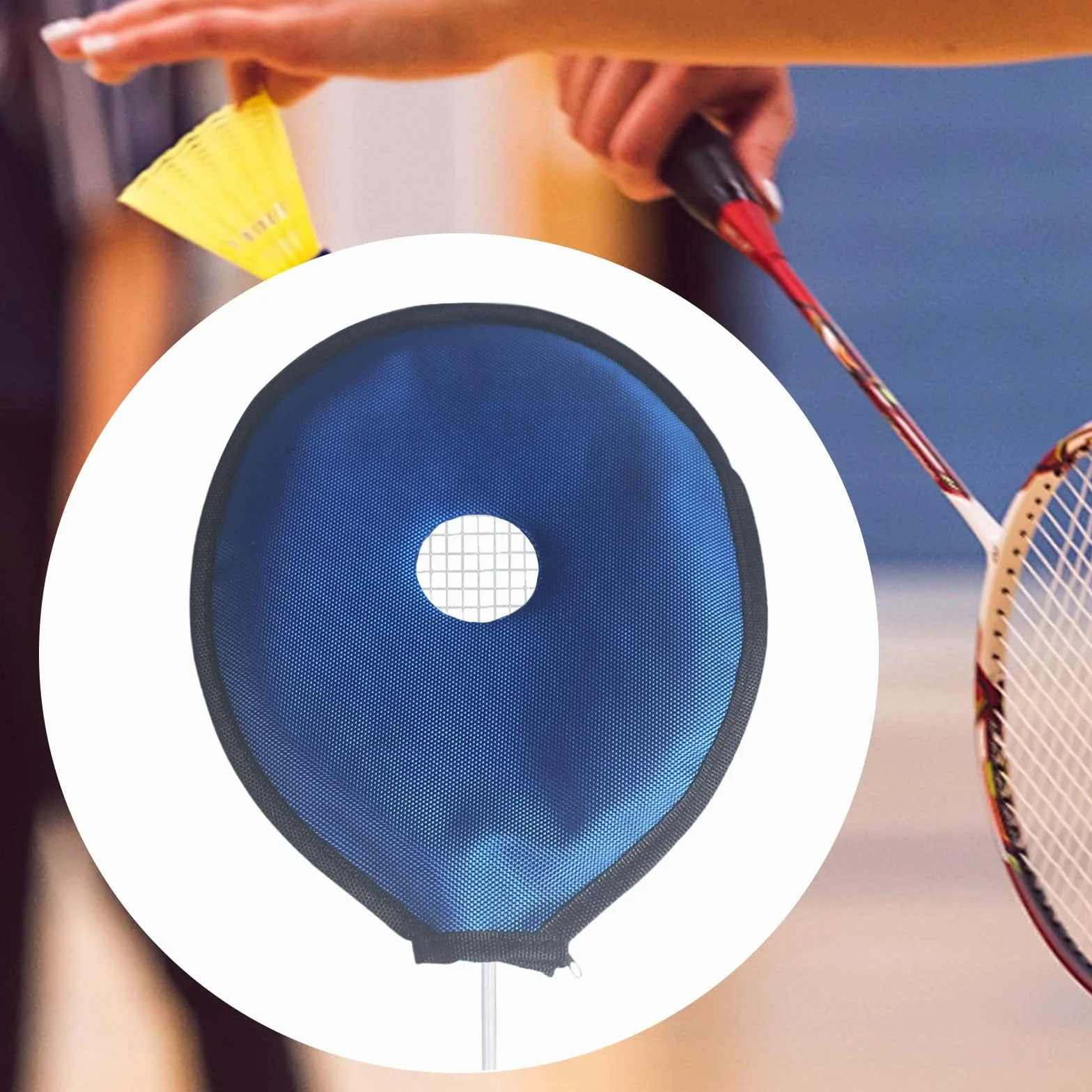 Kowaku Funda para Cabeza de Raqueta de Bádminton, Resistente, Azul