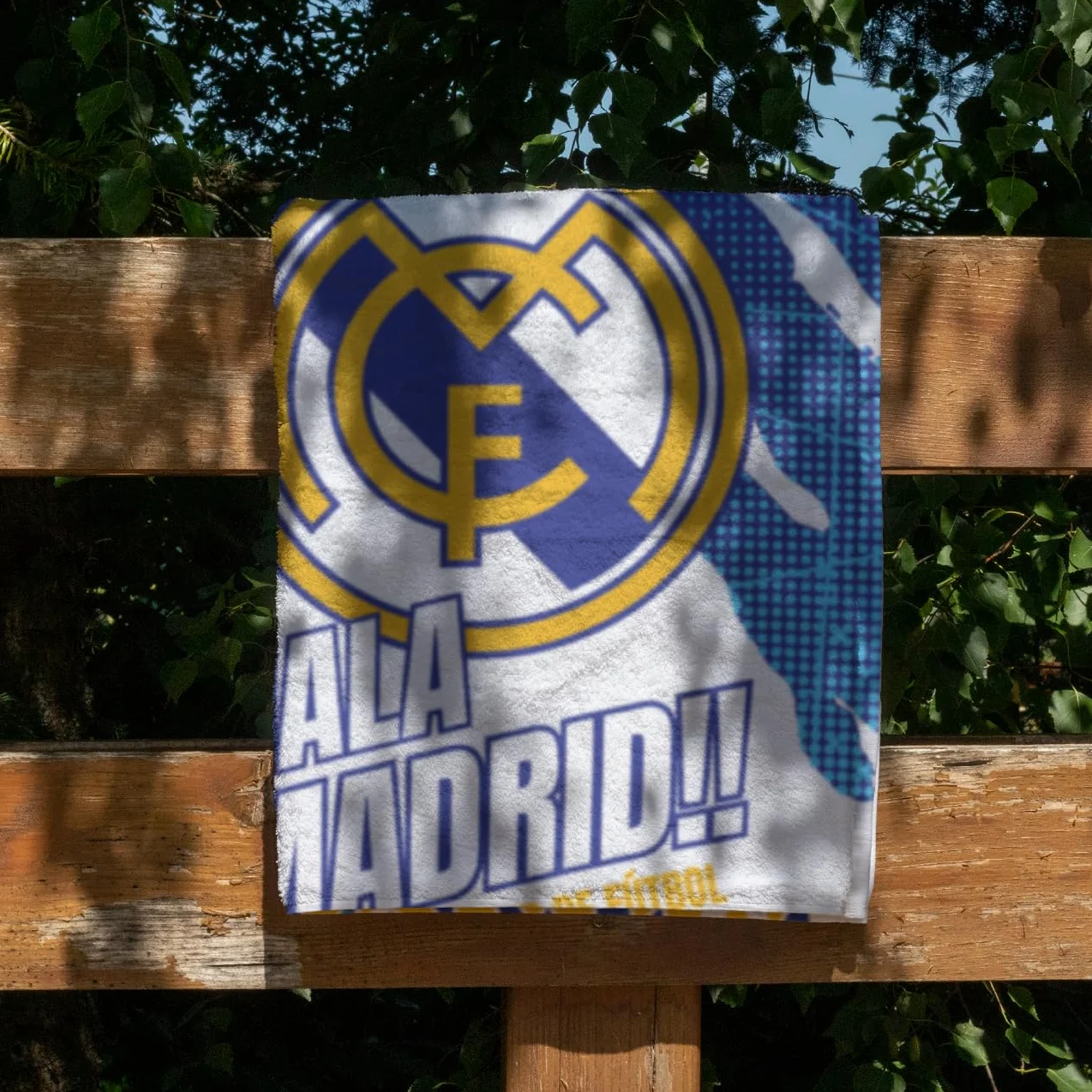 ZPBULI+ Toalla Playa Personalizada con Nombres, con O SIN Escudo - Toalla de fútbol - Toalla Personalizada para Baño, Playa y Piscina