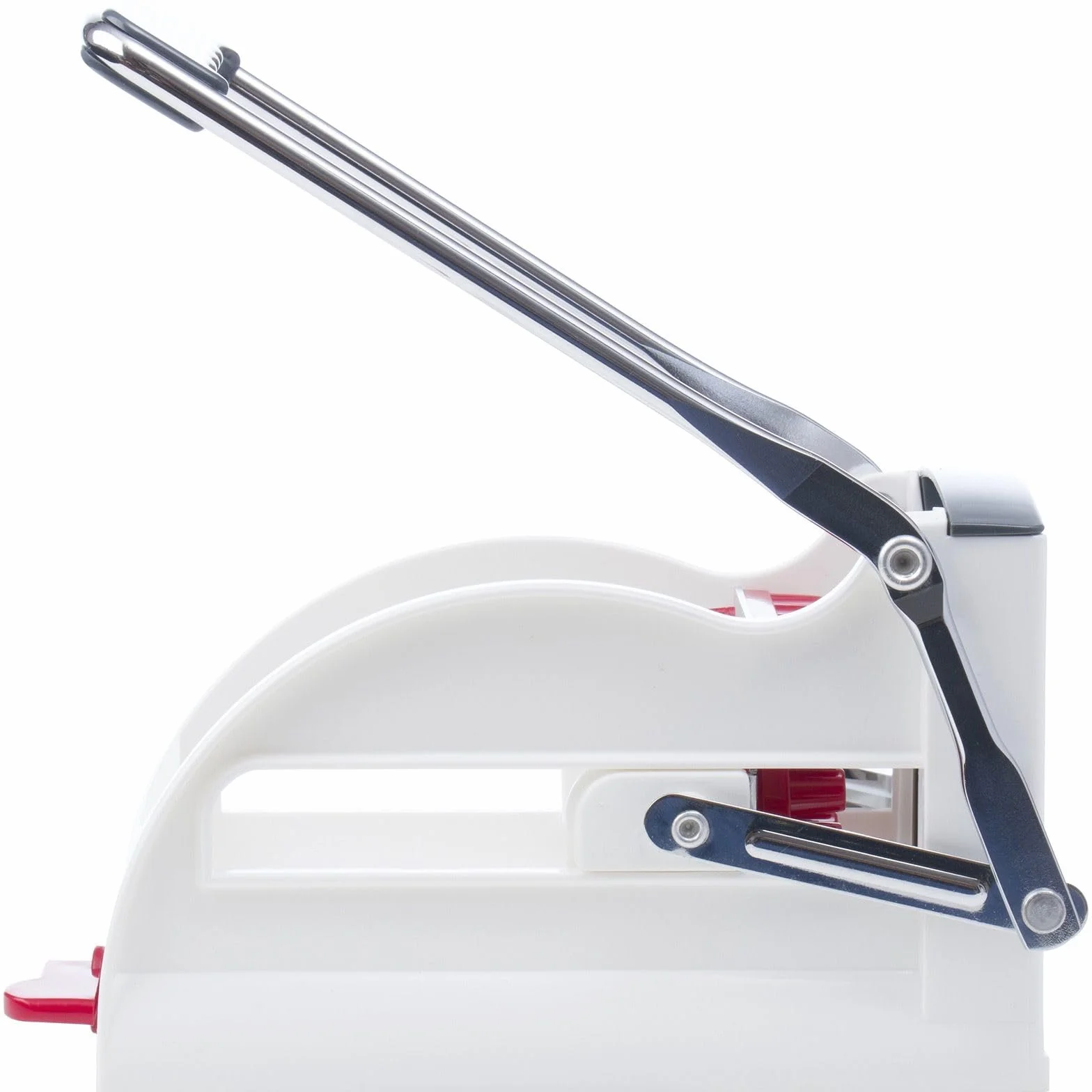 Westmark Cortador de patatas fritas y verduras/frutas con tres insertos de corte de acero inoxidable, Blanco/antracita, 11802260
