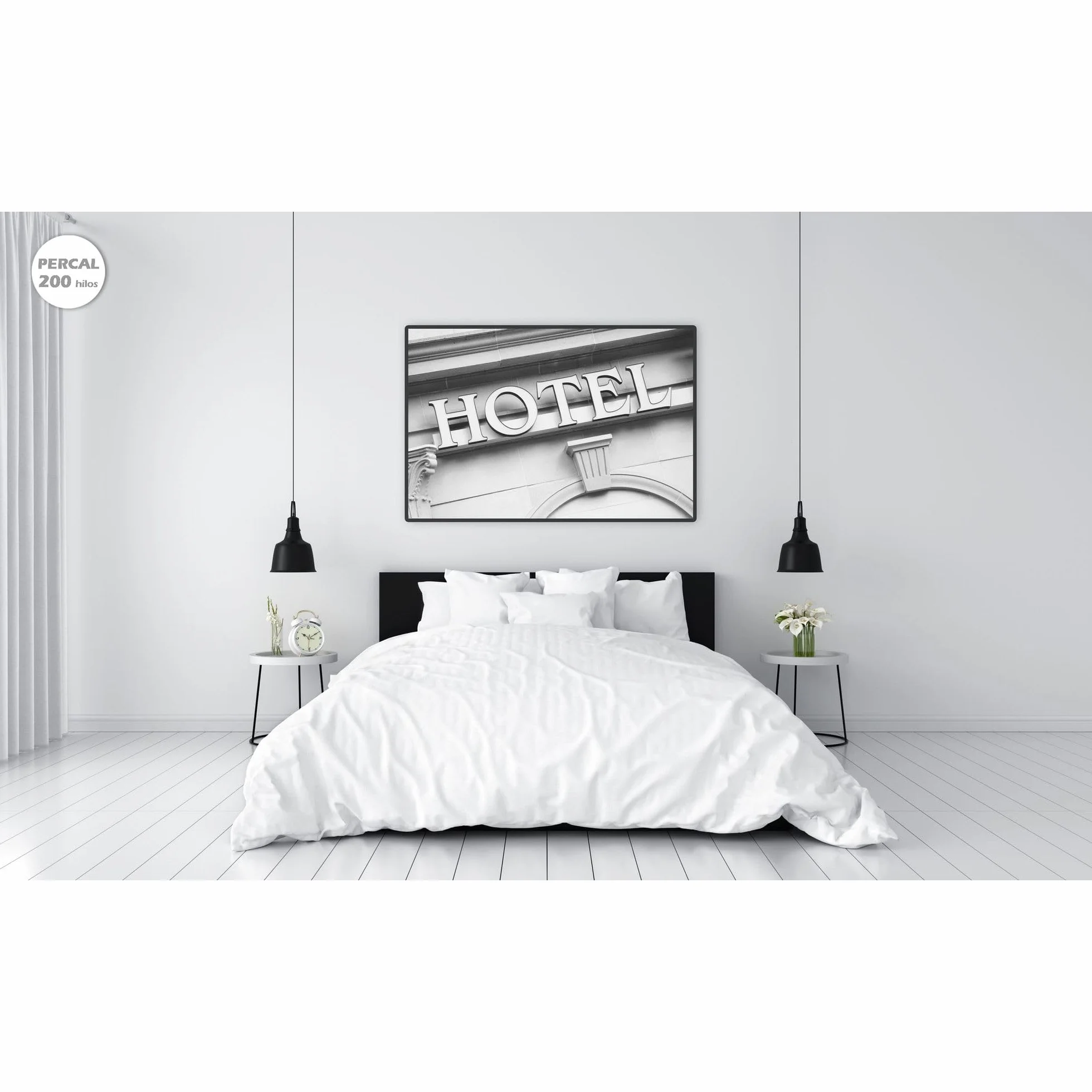 ECOMMERC3 | Funda Nórdica Cama 220x220 cm 100% Algodón Premium Hecha en España | Funda Nórdica Blanca Tacto Extrasuave, Transpirable y Duradera