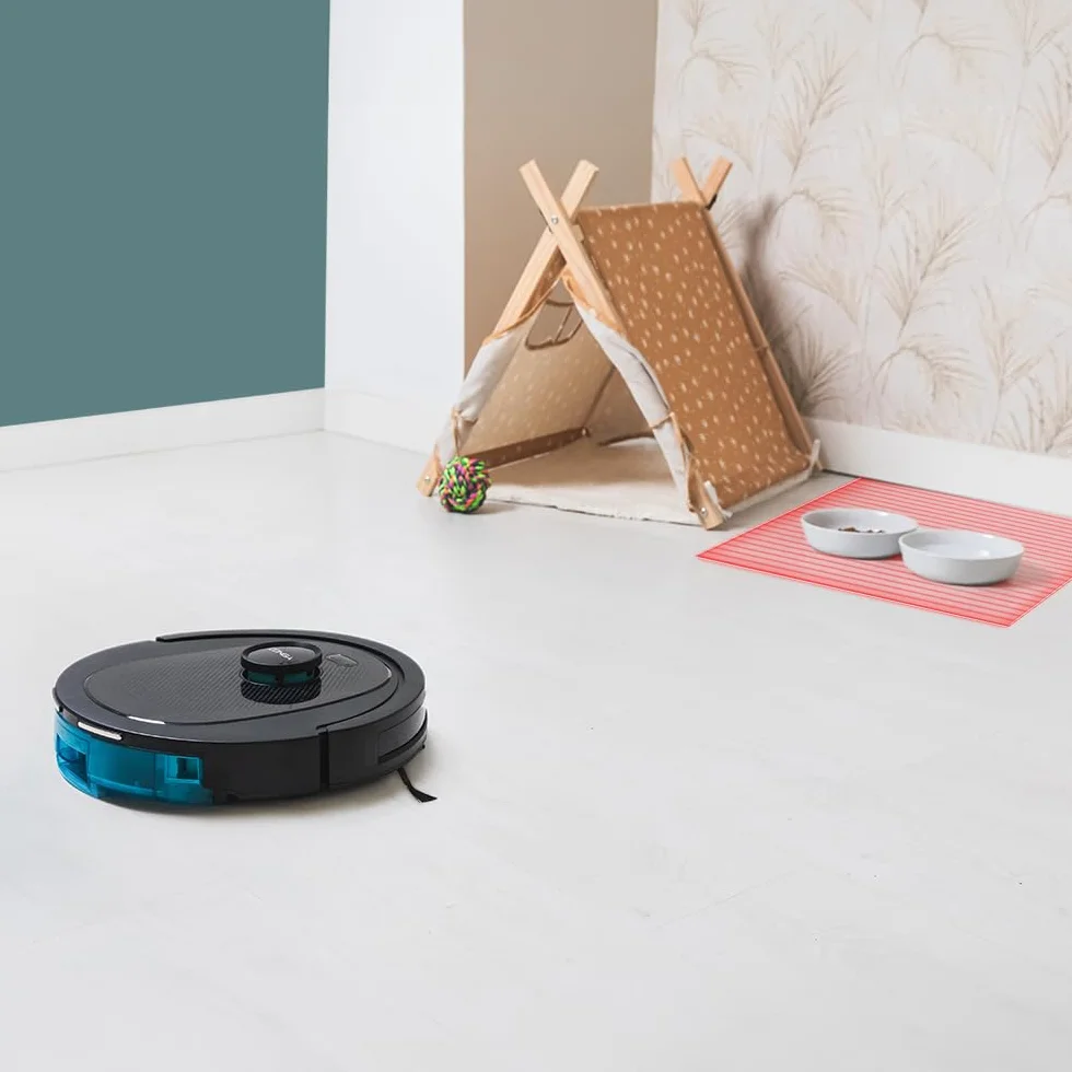 Cecotec Robot Aspirador y Friegasuelos Conga 8490 Ultimate Ultra Power. Navegación Láser, App, Barre, Aspira, Friega y Pasa la Mopa, 7000 Pa, hasta 170 Min Autonomía, Cepillo Central de Silicona