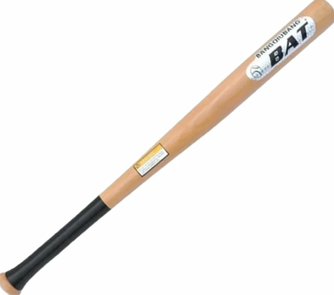 Bate de Béisbol de Madera Maciza 71,12cm (28 Pulgadas) Mango Antideslizante Entrenamiento con Peso
