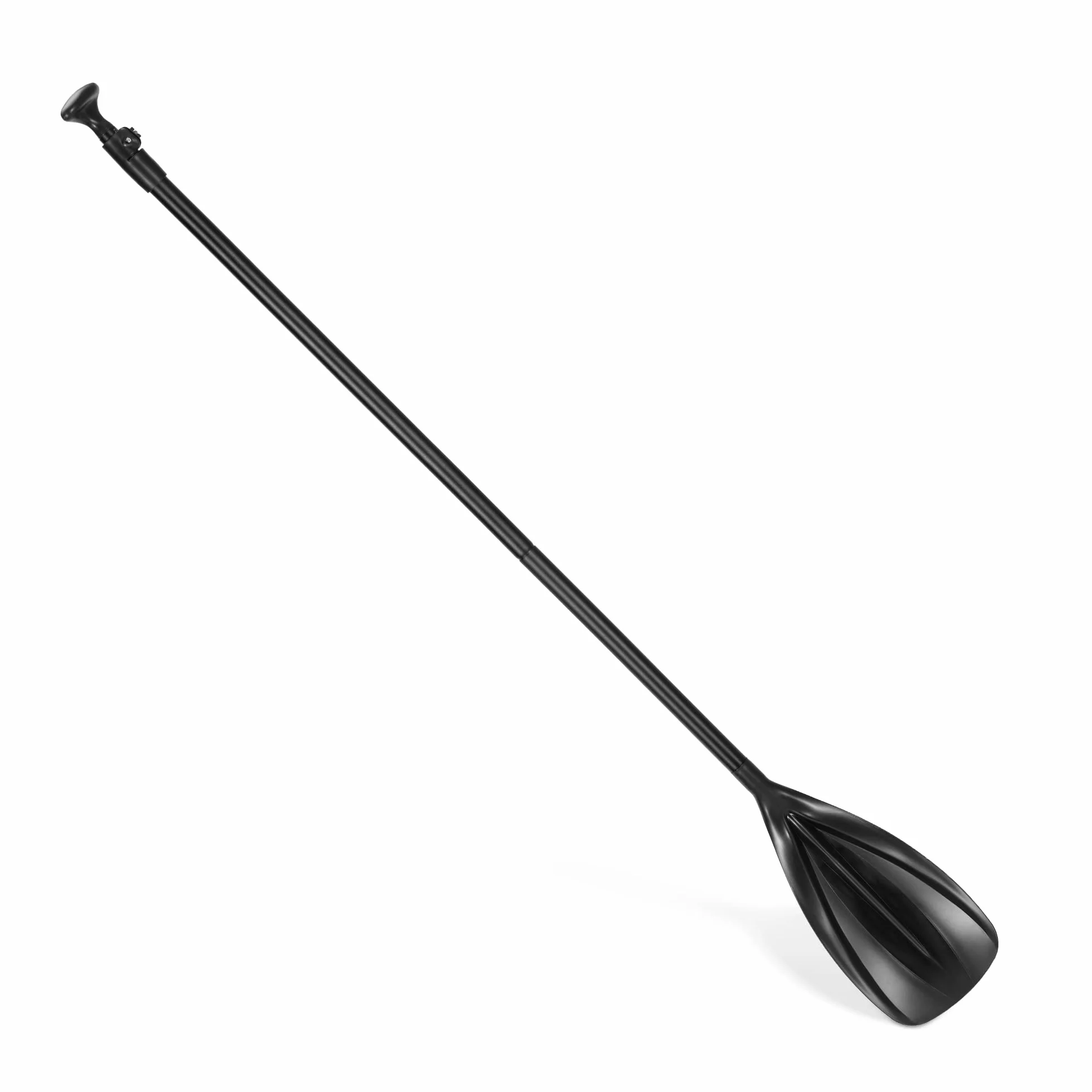 Navaris Remo para Kayak Telescópico - Pala para Bote Hinchable Deporte Acuático - Negro