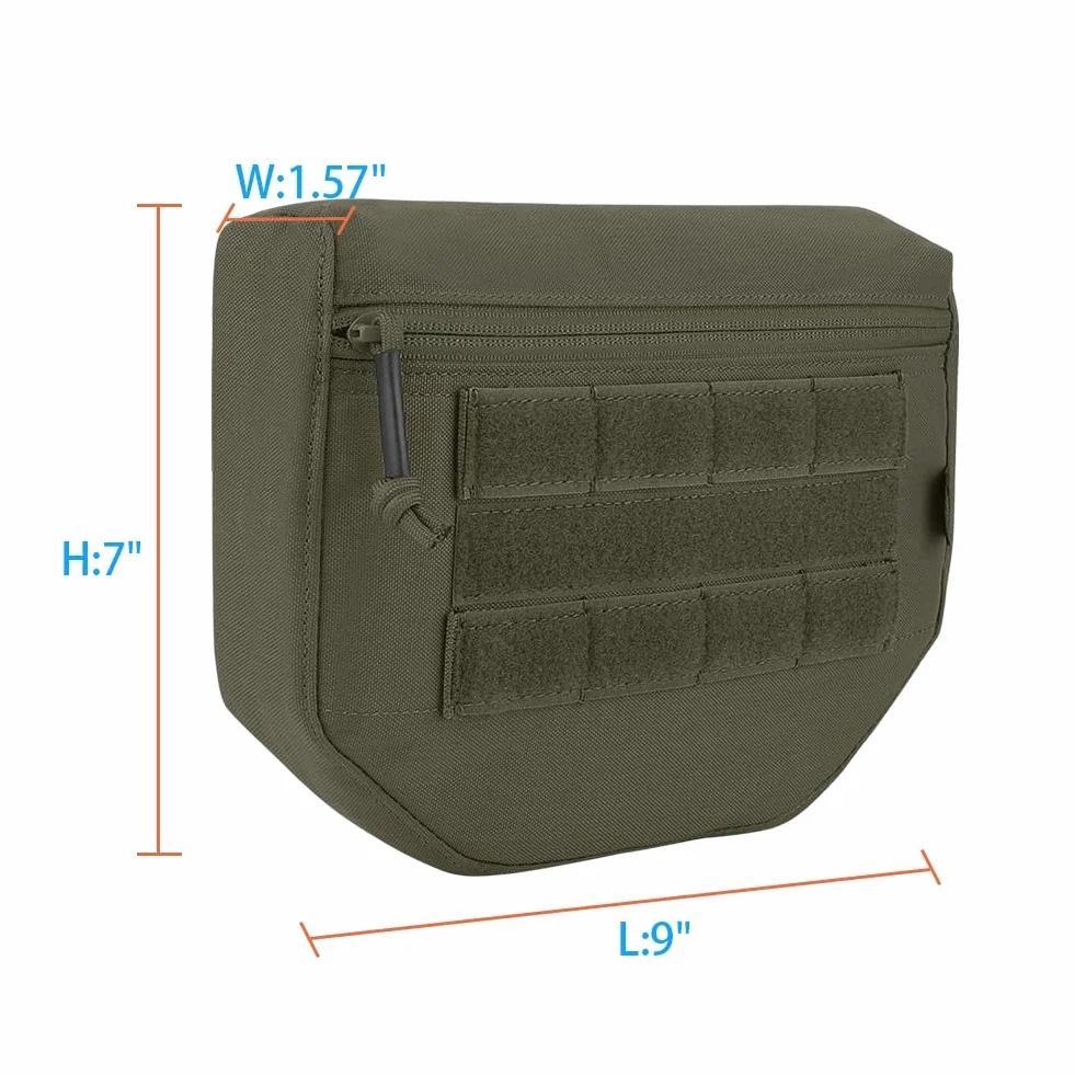 KRYDEX GEAR Dump Pouch Tactical Drop Bag for JPC CPC AVS Vest with Hook and Loop