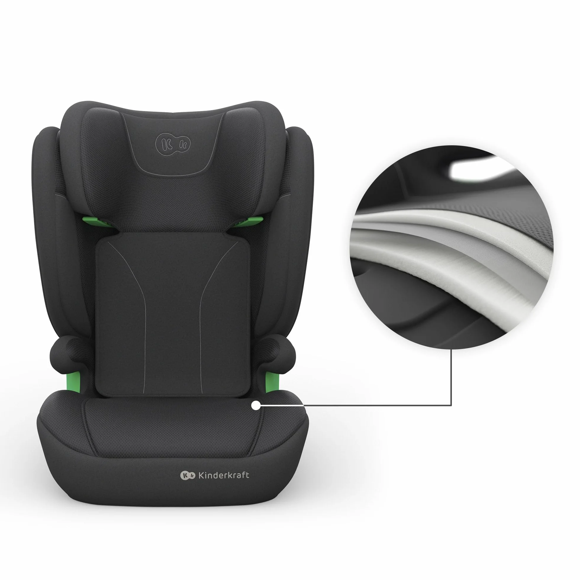 Kinderkraft JUNIOR FIX 2 PRO silla de coche 100-150 cm ISOFIX Negro