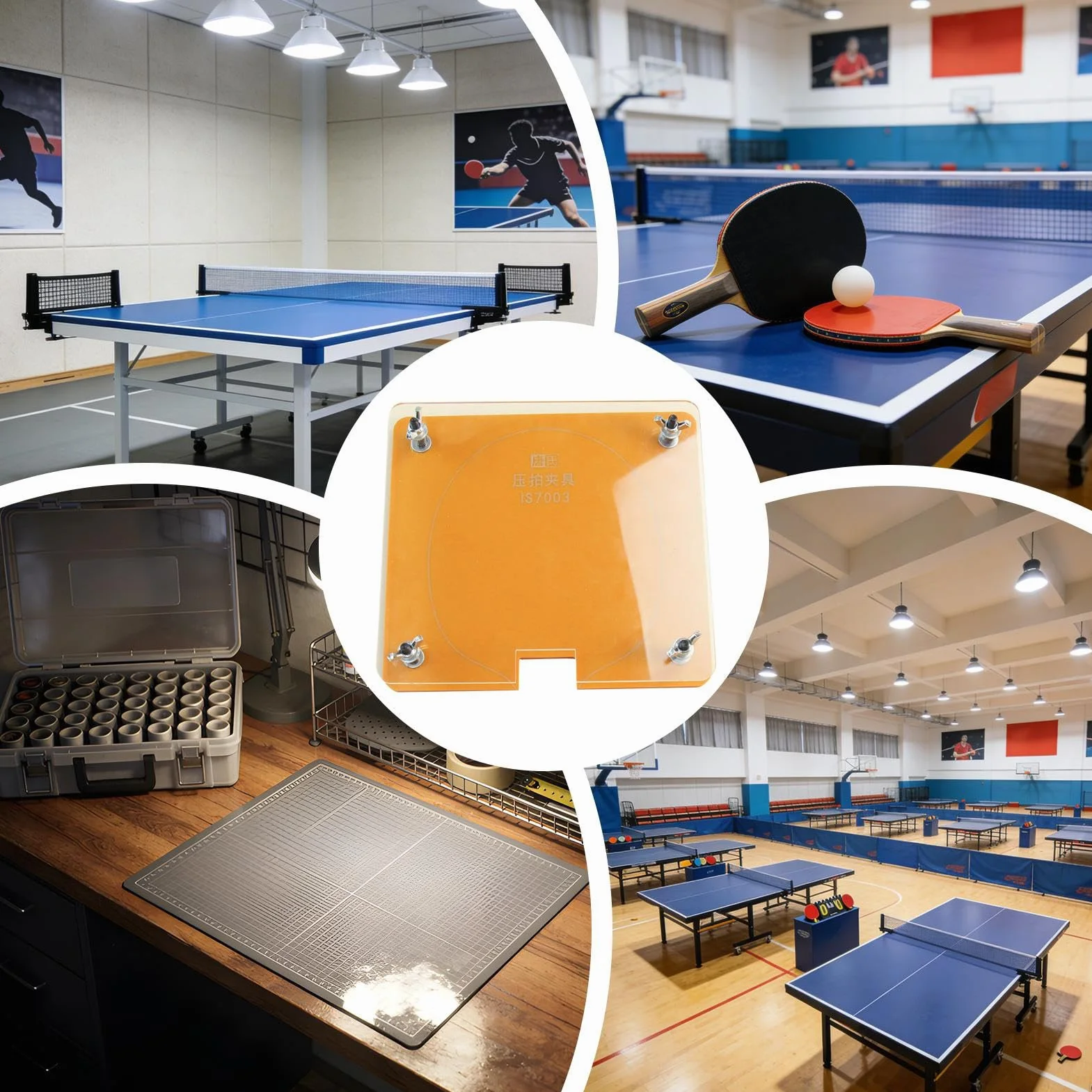 Prensa para Pala de Pong Portátil Manual Ajustable | Prensa Cortabordes para Paletas de Tenis de Mesa