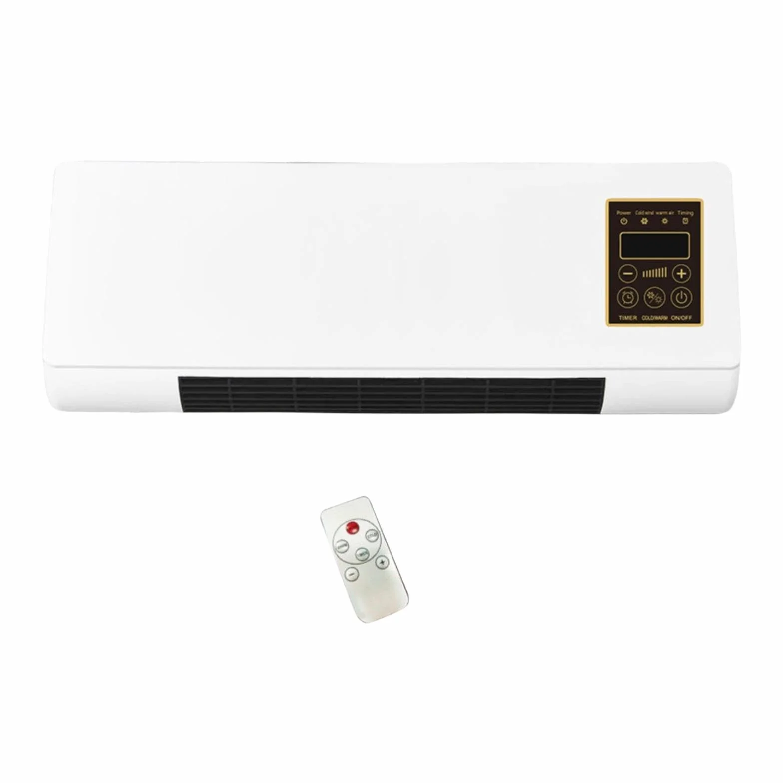 MagiDeal Calefactor eléctrico Pared con Temporizador 6 Horas, bajo Consumo y silencioso, con Control Remoto, Ideal para el hogar, Dormitorio y baño.